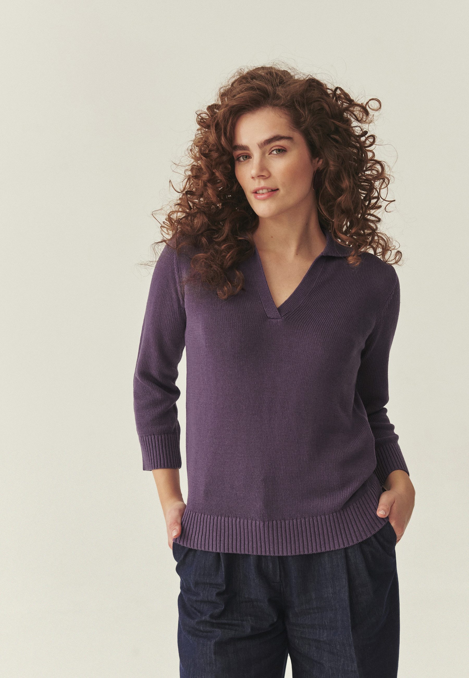 TATUUM Strickpullover Jumper Mit Leinenmix - Iva