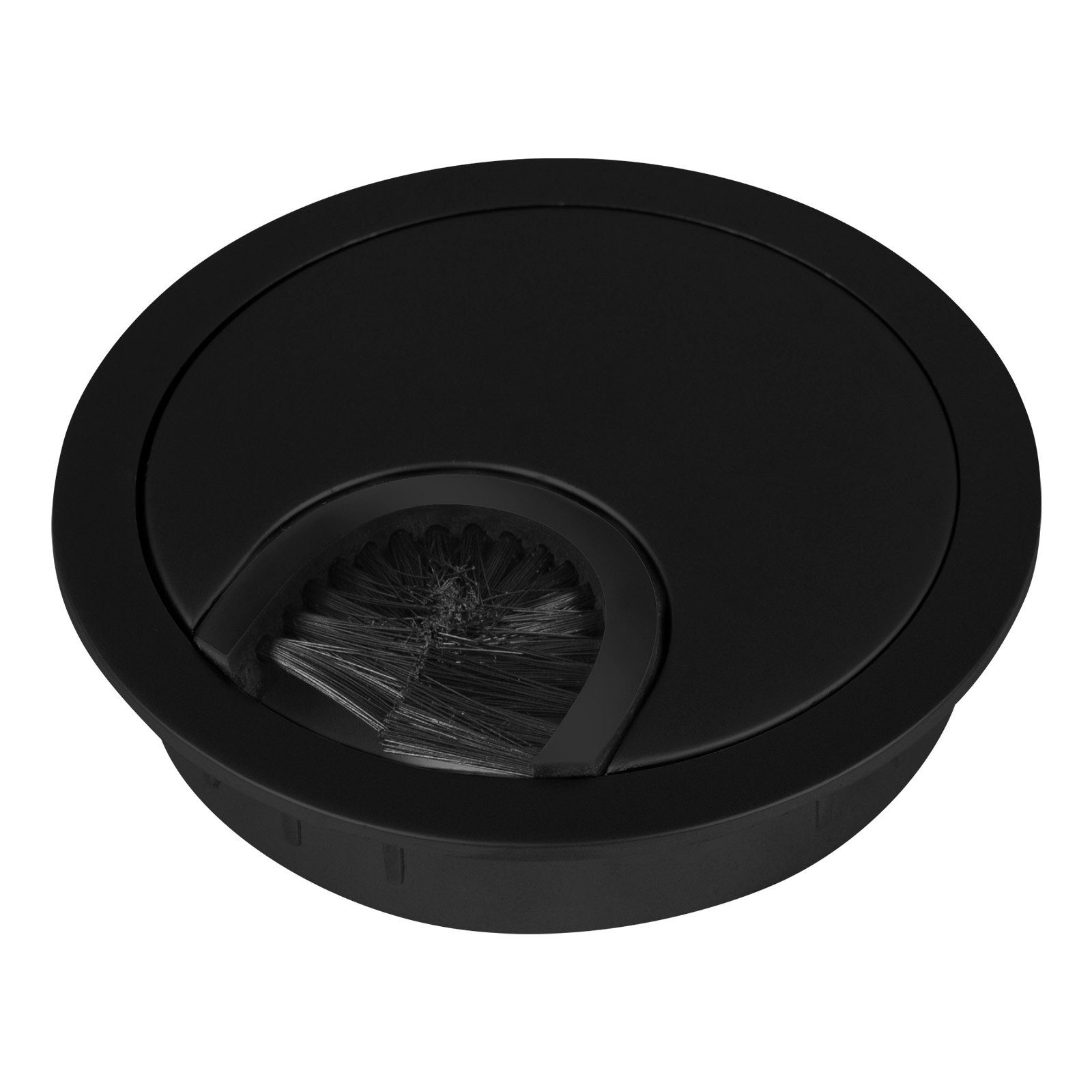 SO-TECH® Kabelkanal Kabeldurchlass Kabeldurchführung Metall (1-St), mit Bürstendichtung Ø 60 oder 80 mm