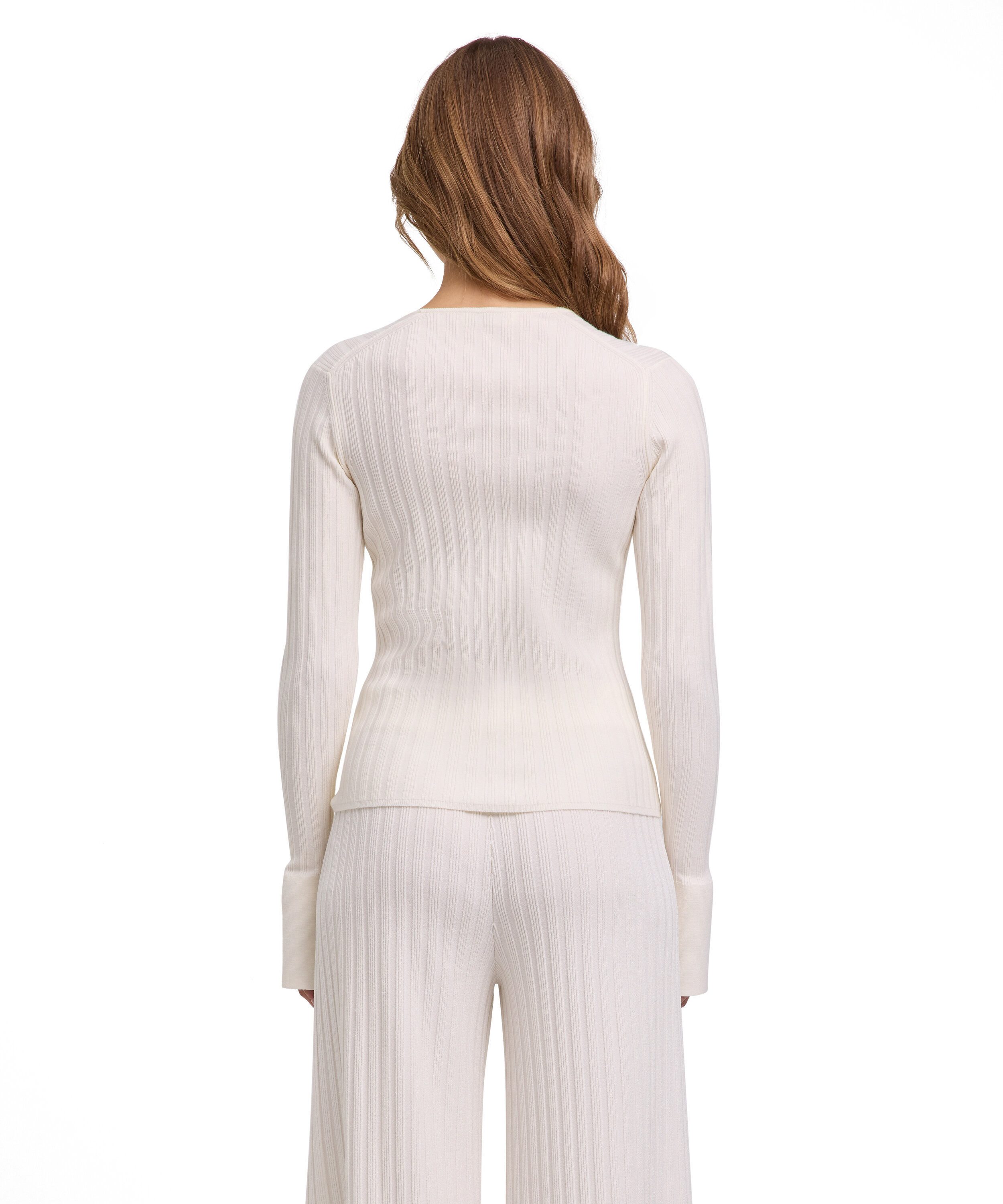 FALKE Strickpullover (1-tlg) mit feiner Rippstruktur