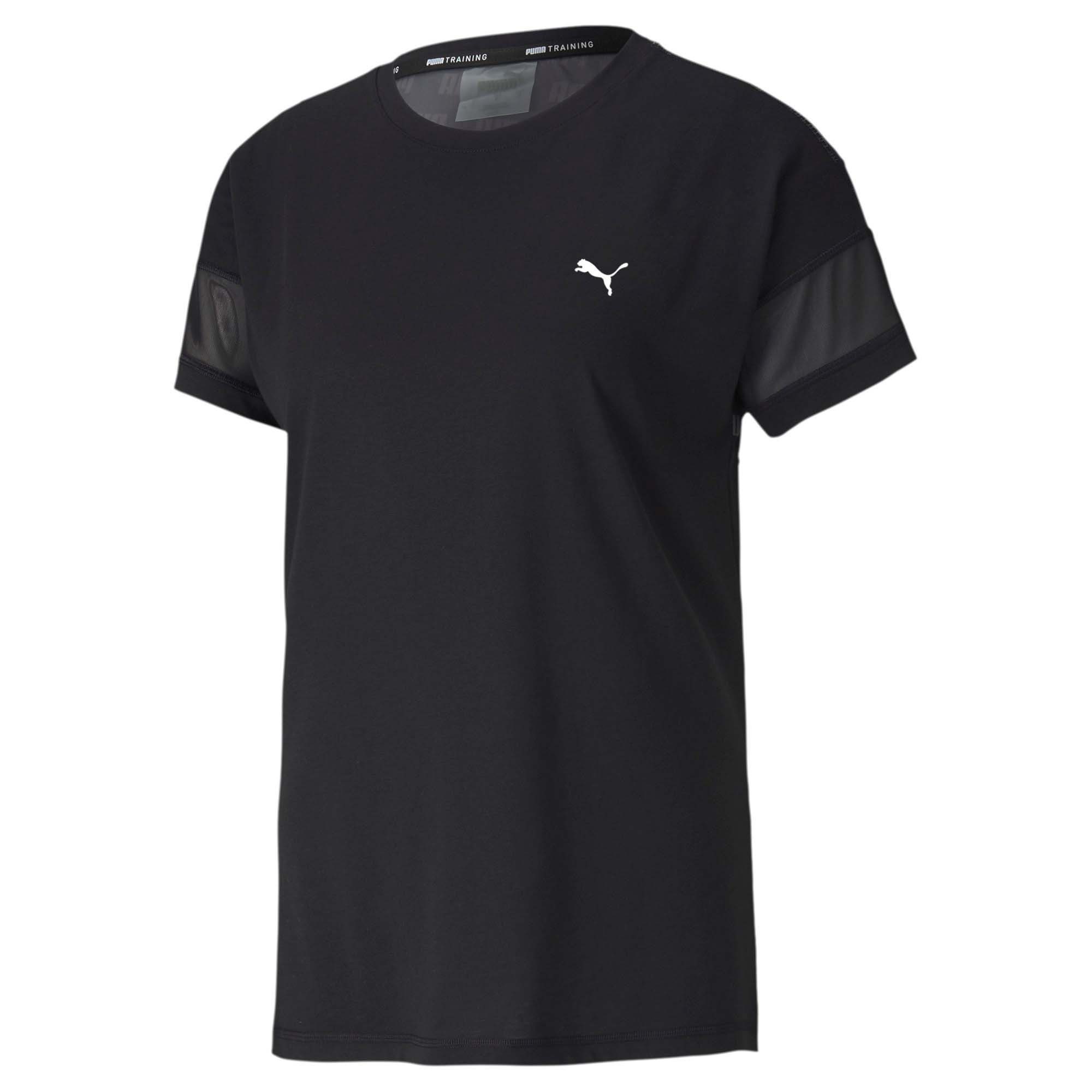 PUMA T-Shirt Puma Damen Trainingsshirt Feel It Mesh Logo Tee 518929