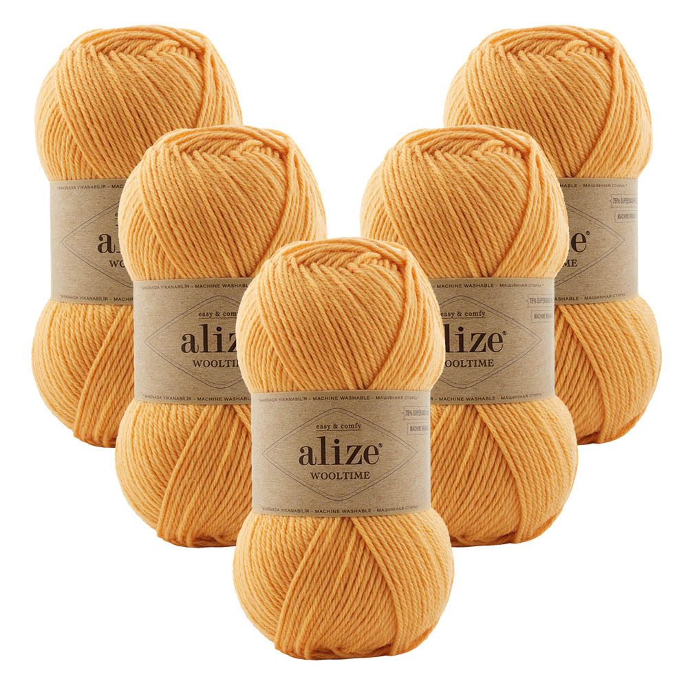 Alize 5 x ALIZE WOOLTIME Häkelwolle, 200 m, Reißfest,Yarn,Handstrickgarn,Strapazierfähig