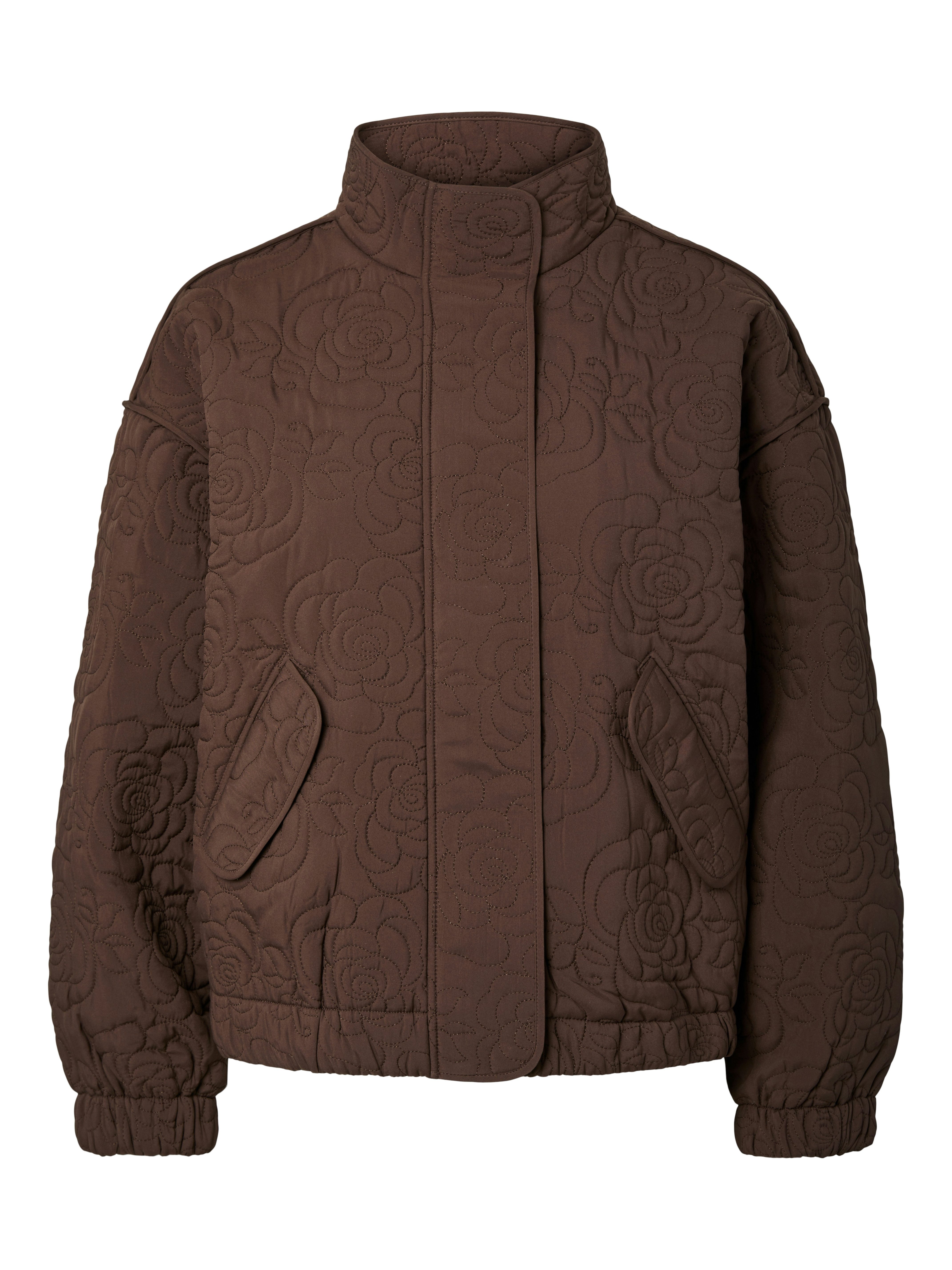 Y.A.S Blouson YASFIPURA LS QUILTED JACKET S. NOOS Kunstfaser, elastische Bündchen – Bild 4 von 5
