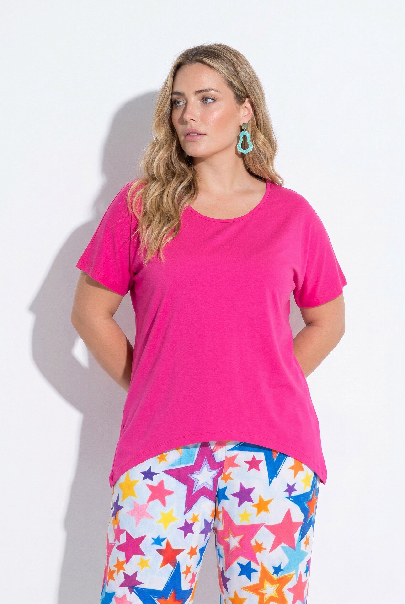 Angel of Style T-Shirt Zipfelshirt Zipfelsaum Halbarm