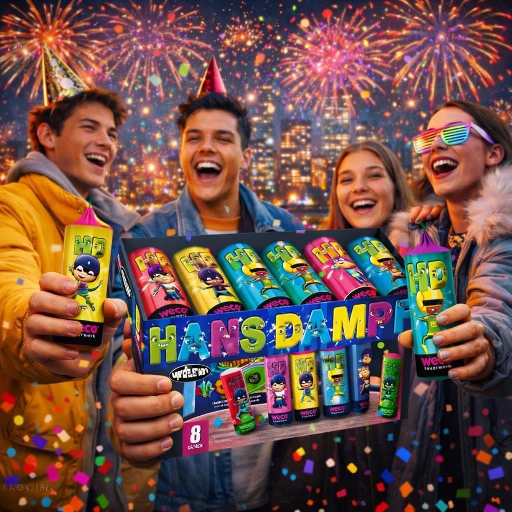 PYROHELD Geburtstagskerze Jugendfeuerwerk Set mit v. T. Silvesterartikeln - Silvester (Set, Set)