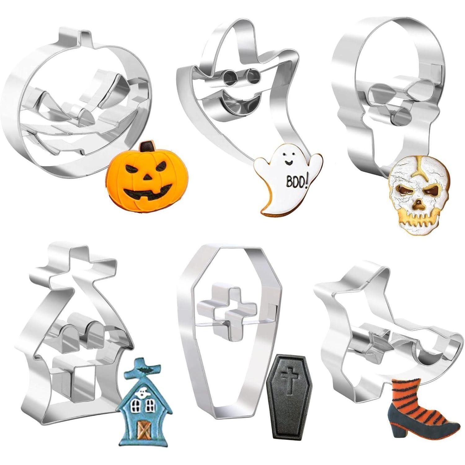 LuxusKollektion Ausstechform Halloween Ausstecher Set 6tlg Edelstahl