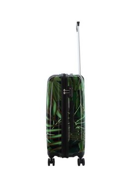 Saxoline® Koffer Palm Leaves, Mit praktische Teleskop-Griff