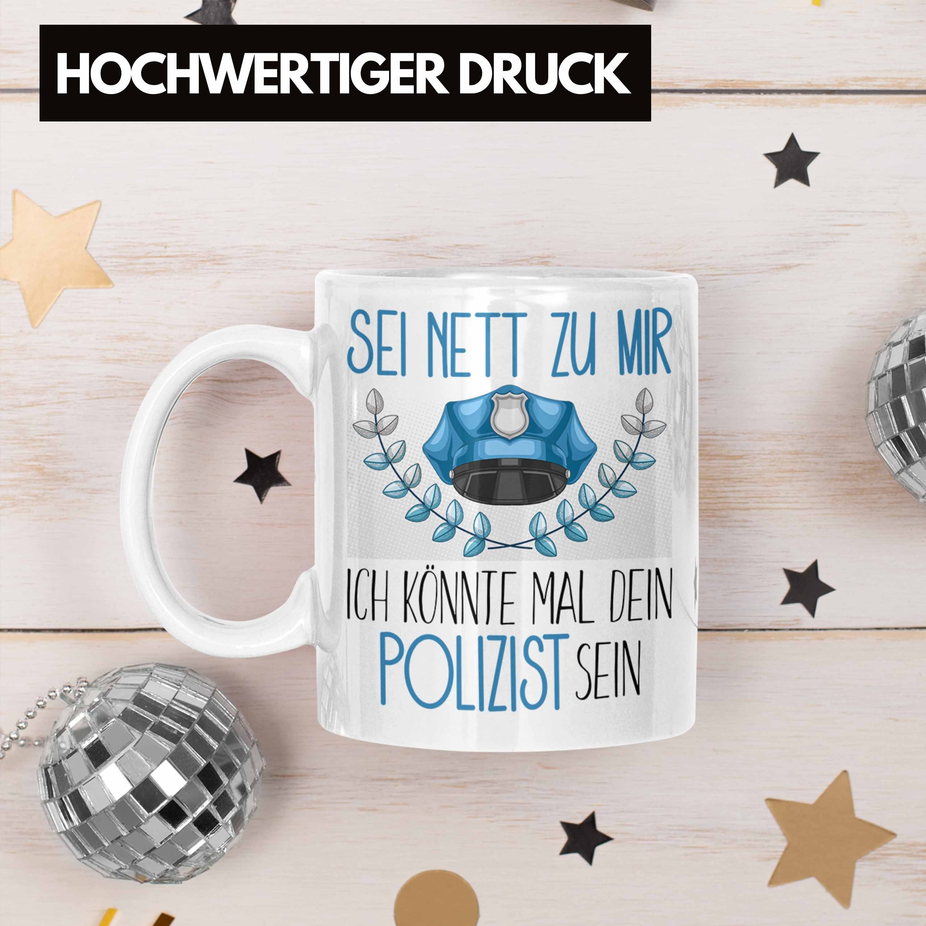 Geschenk Sei Weiss Polizisten Tasse Ausbildung Polizei Geschenkidee Studium Trendation Tasse