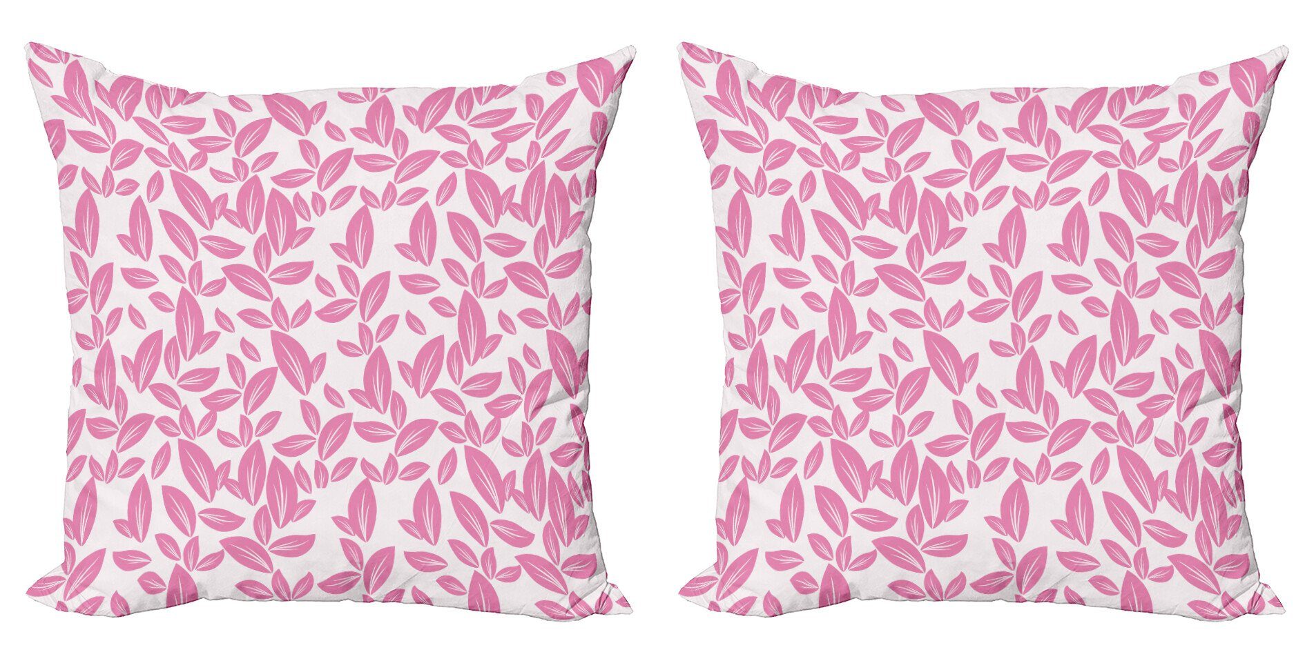 Kissenbezüge Modern Accent Doppelseitiger Digitaldruck, Abakuhaus (2 Stück), Blume Big Pink Petals | Kissenbezüge