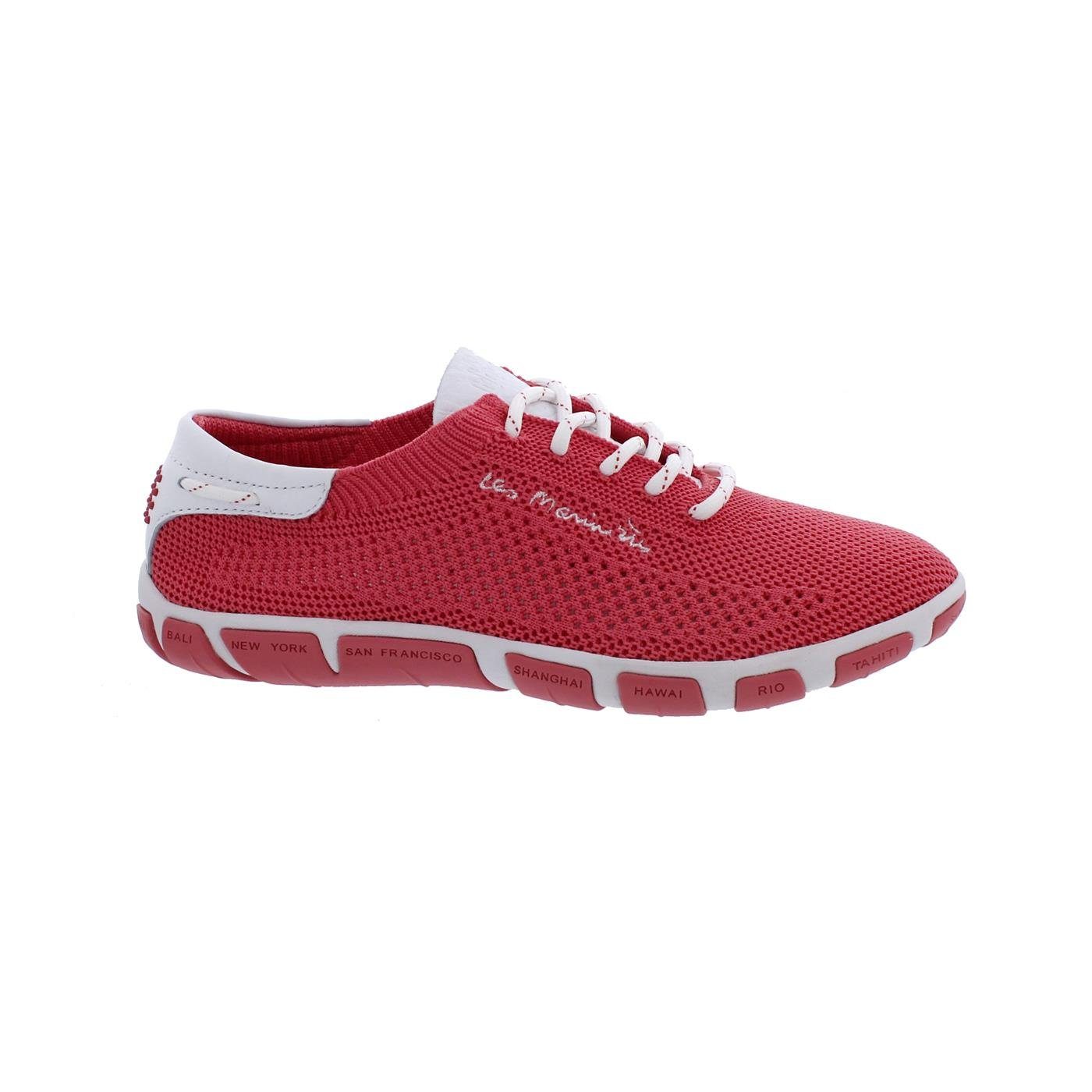 tbs TBS Jazaria Segelschuh, Tennis Knit Eco PET, Fraise+Blanc, Q7D76 Bootsschuh