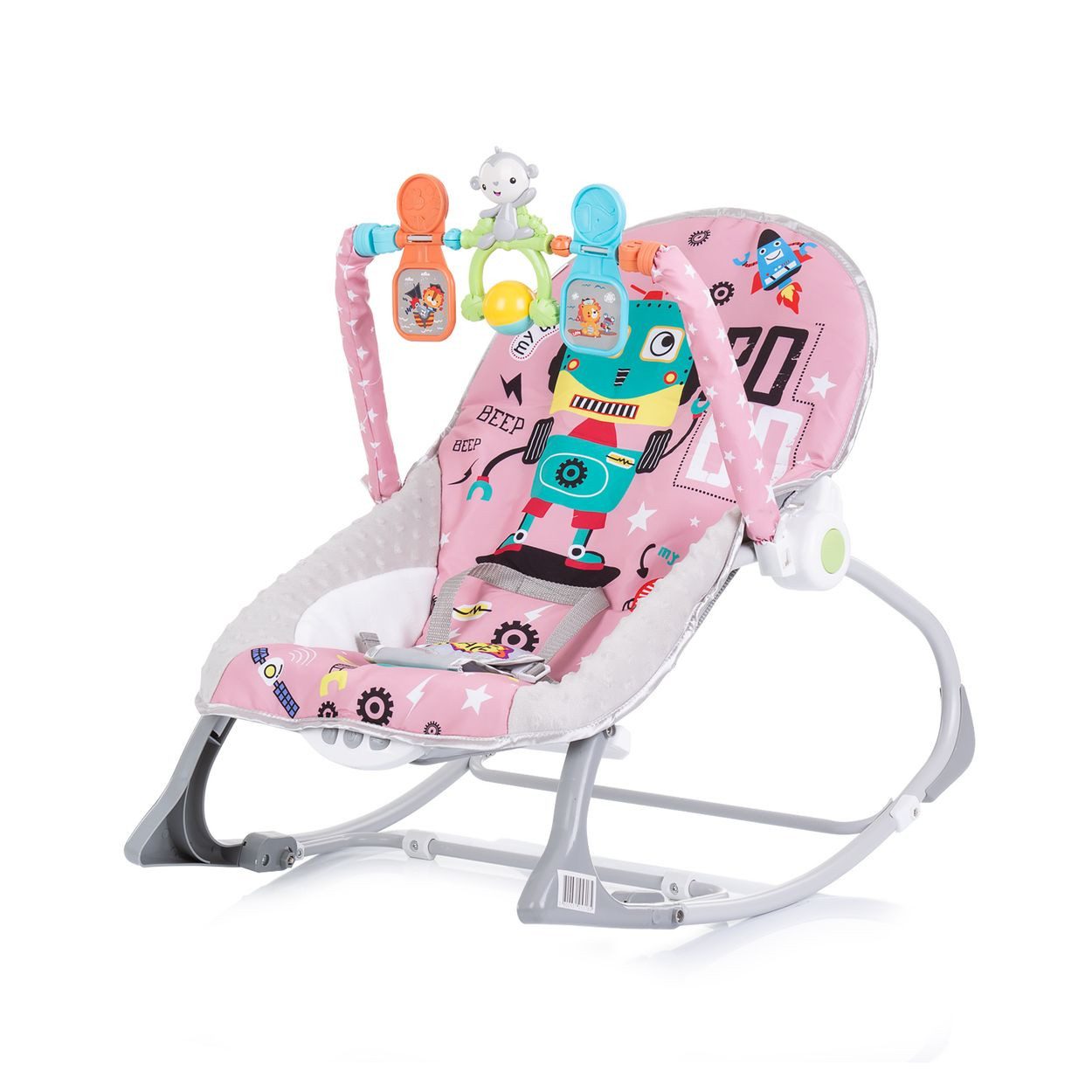 Chipolino Babywippe Babywippe Baby Spa 2 in 1, elektrisch Stuhl Schaukelfunktion Spielbogen