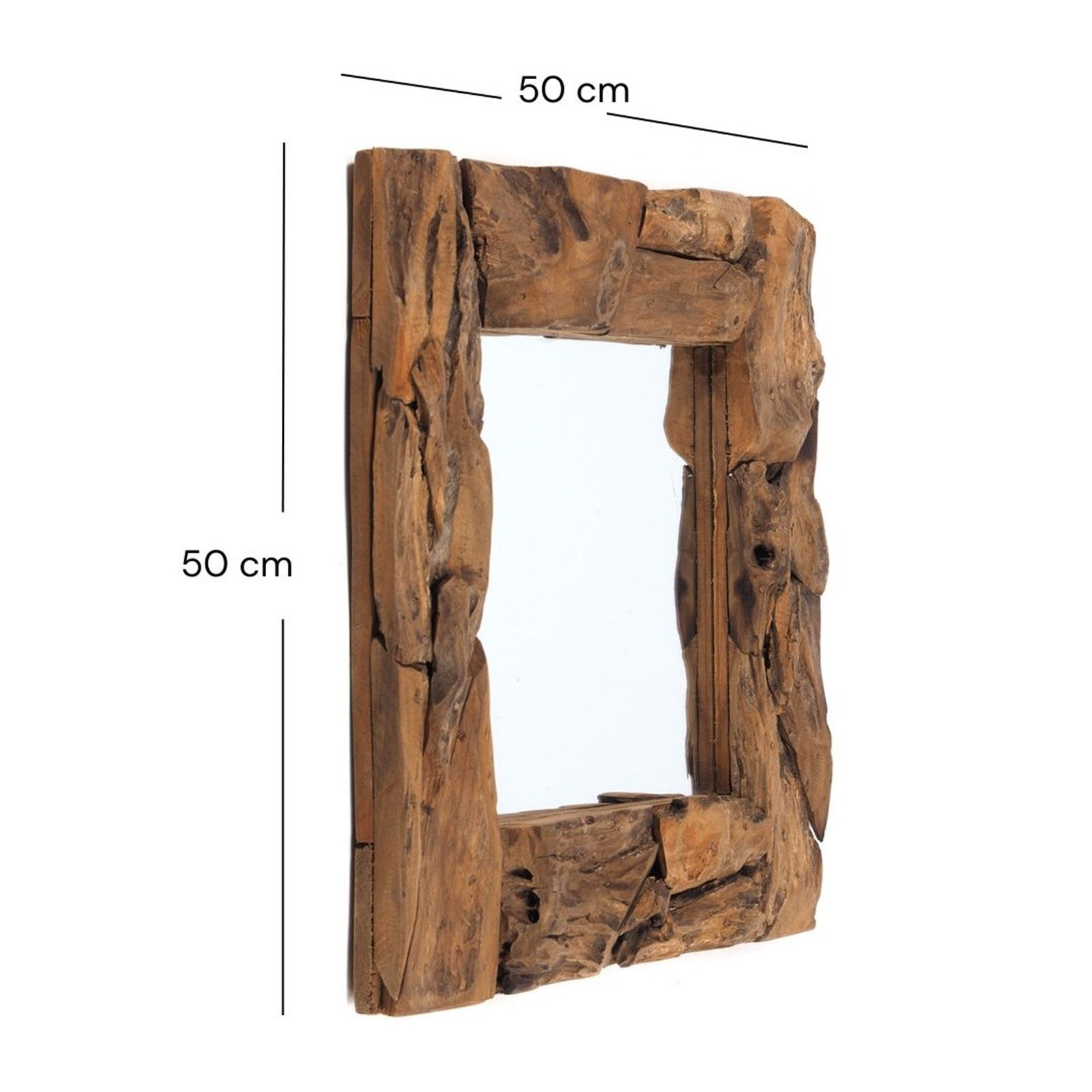 DESIGN DELIGHTS Wandspiegel HOLZSPIEGEL "Holz massiv günstig online kaufen