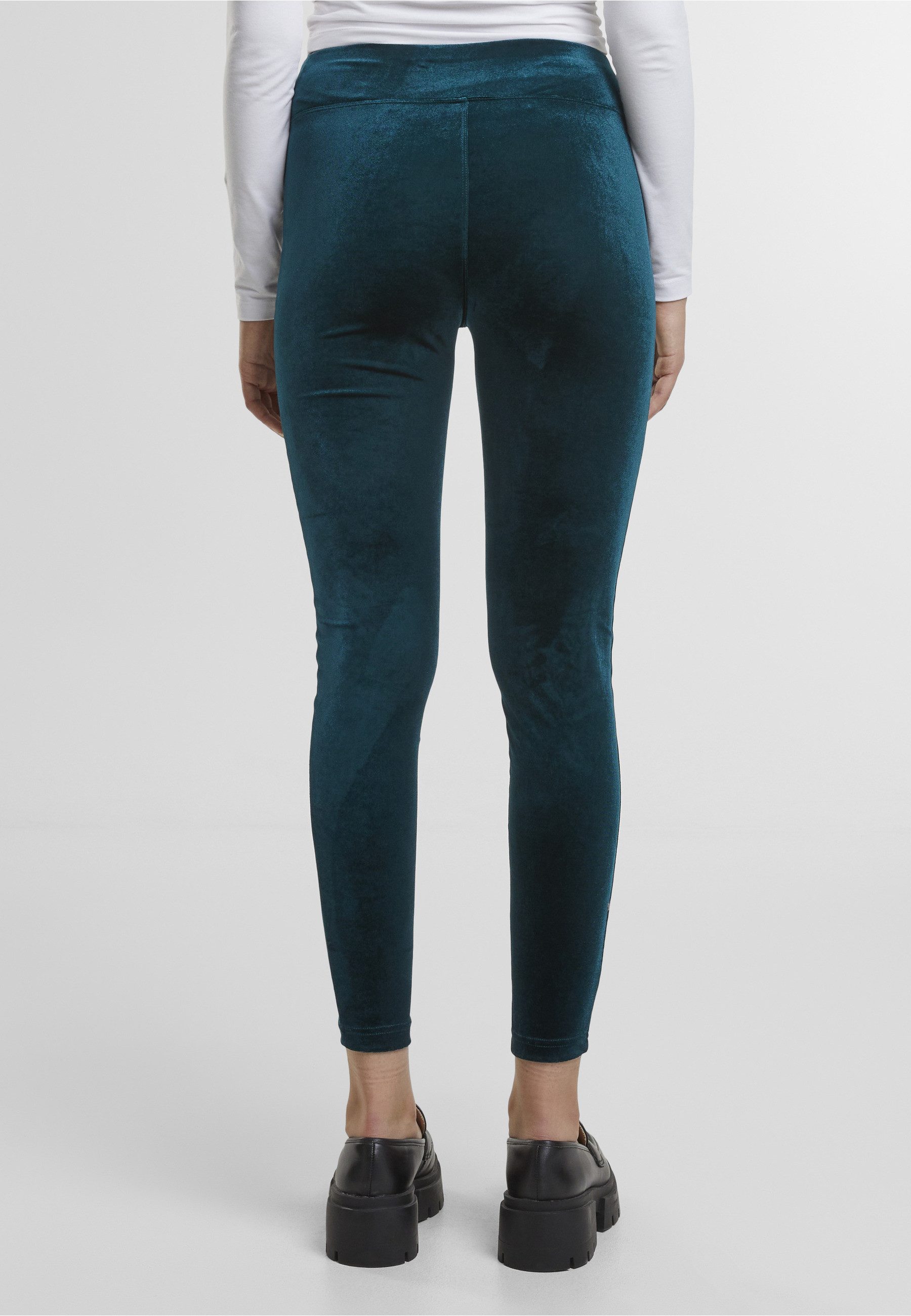 URBAN CLASSICS Leggings Urban Classics Damen Ladies High Waist Velvet Leggings (1-tlg)