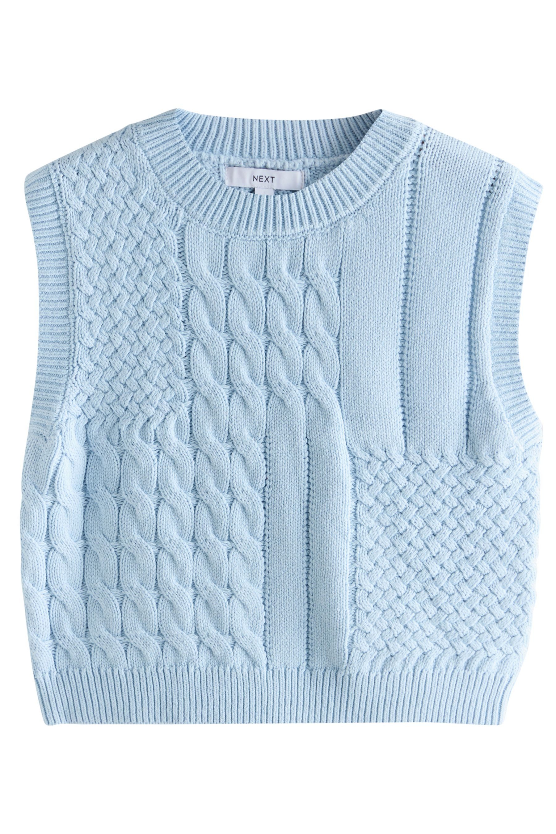 Stricktop Tanktop mit Zopfmuster