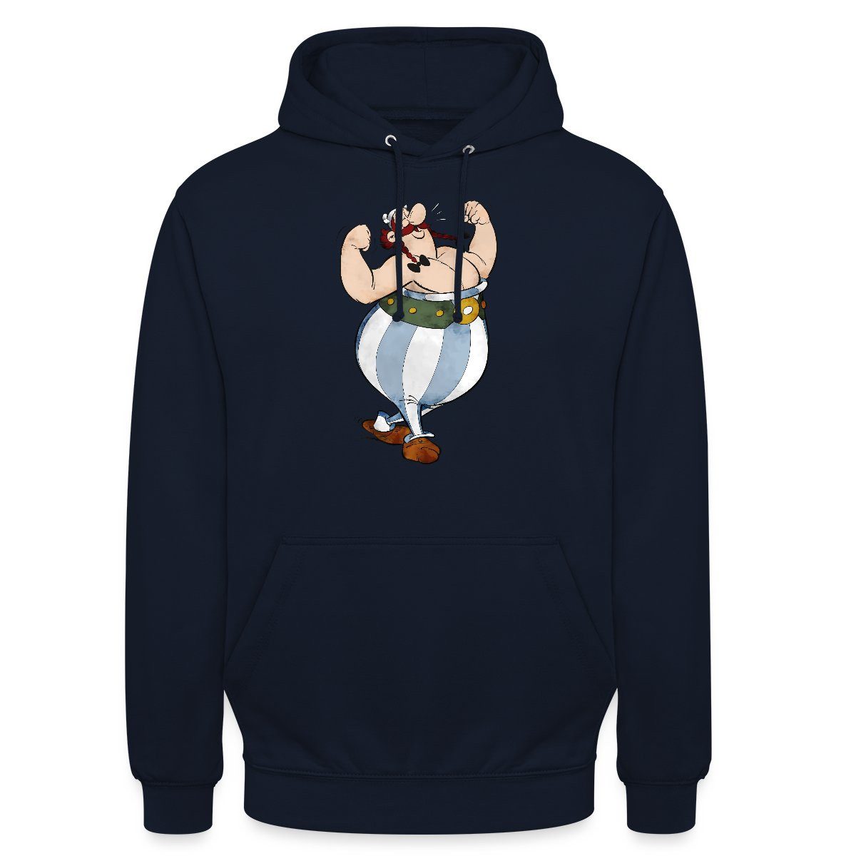 Hoodie Asterix & Obelix Glücklich Muskeln Unisex Hoodie