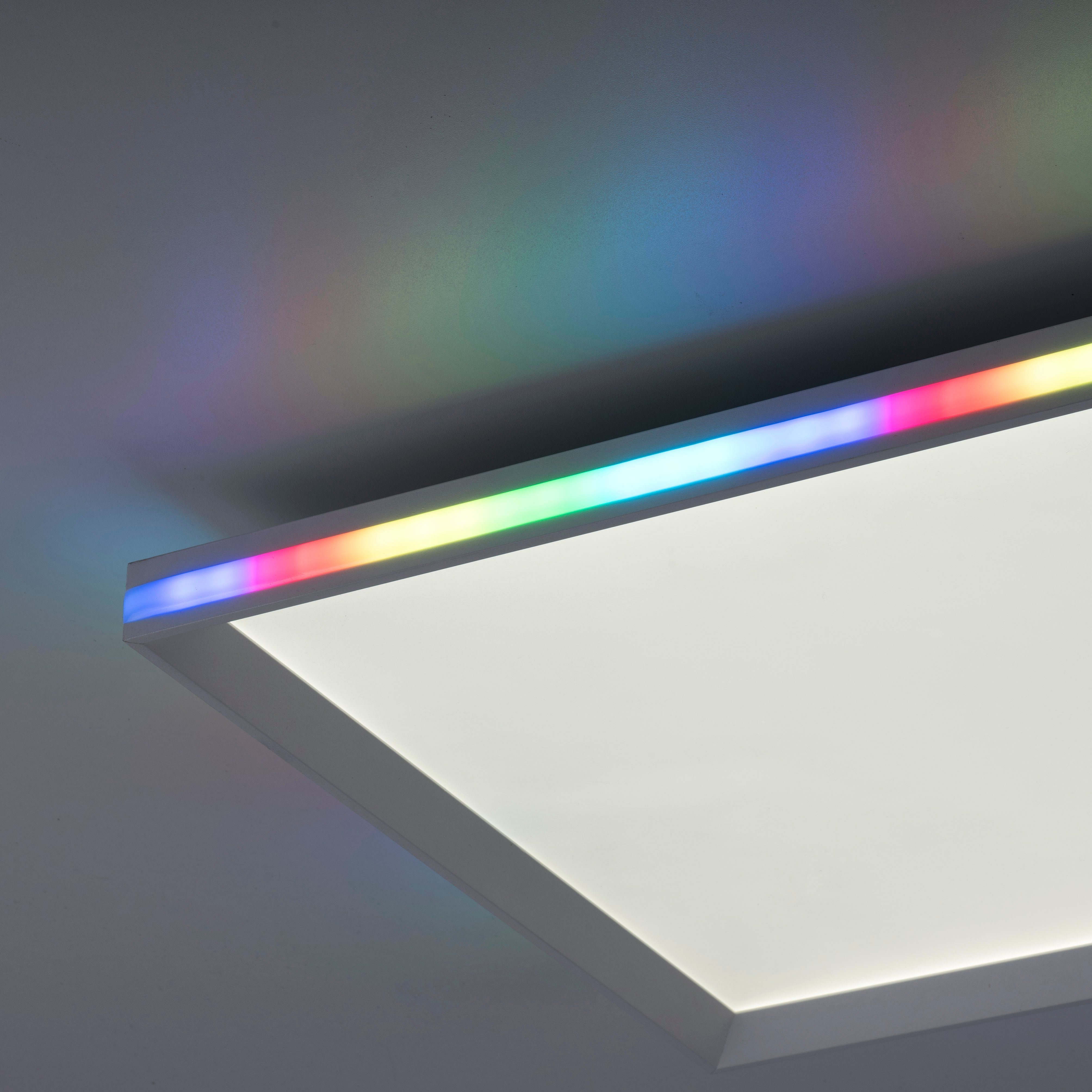 LED, CCT Leuchten kaltweiß, - LED Fernbedienung, Fernbedienung RGB-Rainbow, - warmweiß fest über über Deckenleuchte GALACTICA, integriert, dimmbar Direkt