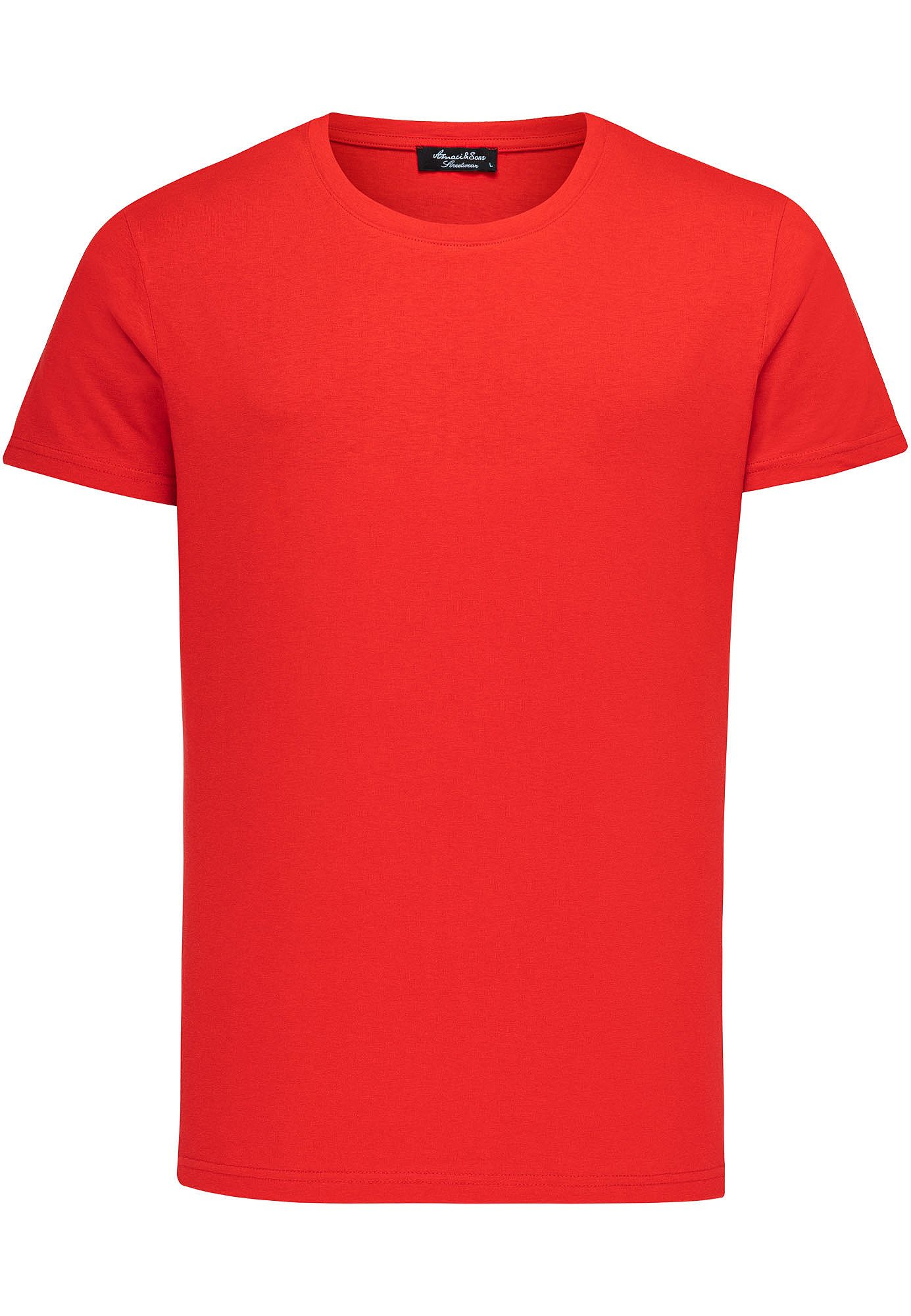 Amaci&Sons T-Shirt LANCASTER Basic T-Shirt mit günstig online kaufen