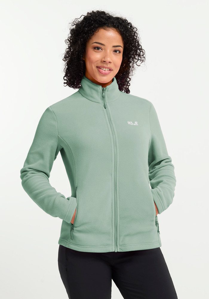 Jack Wolfskin Fleecejacke TAUNUS 100 FZ W Winddicht, atmungsaktiv, Übergangsjacke