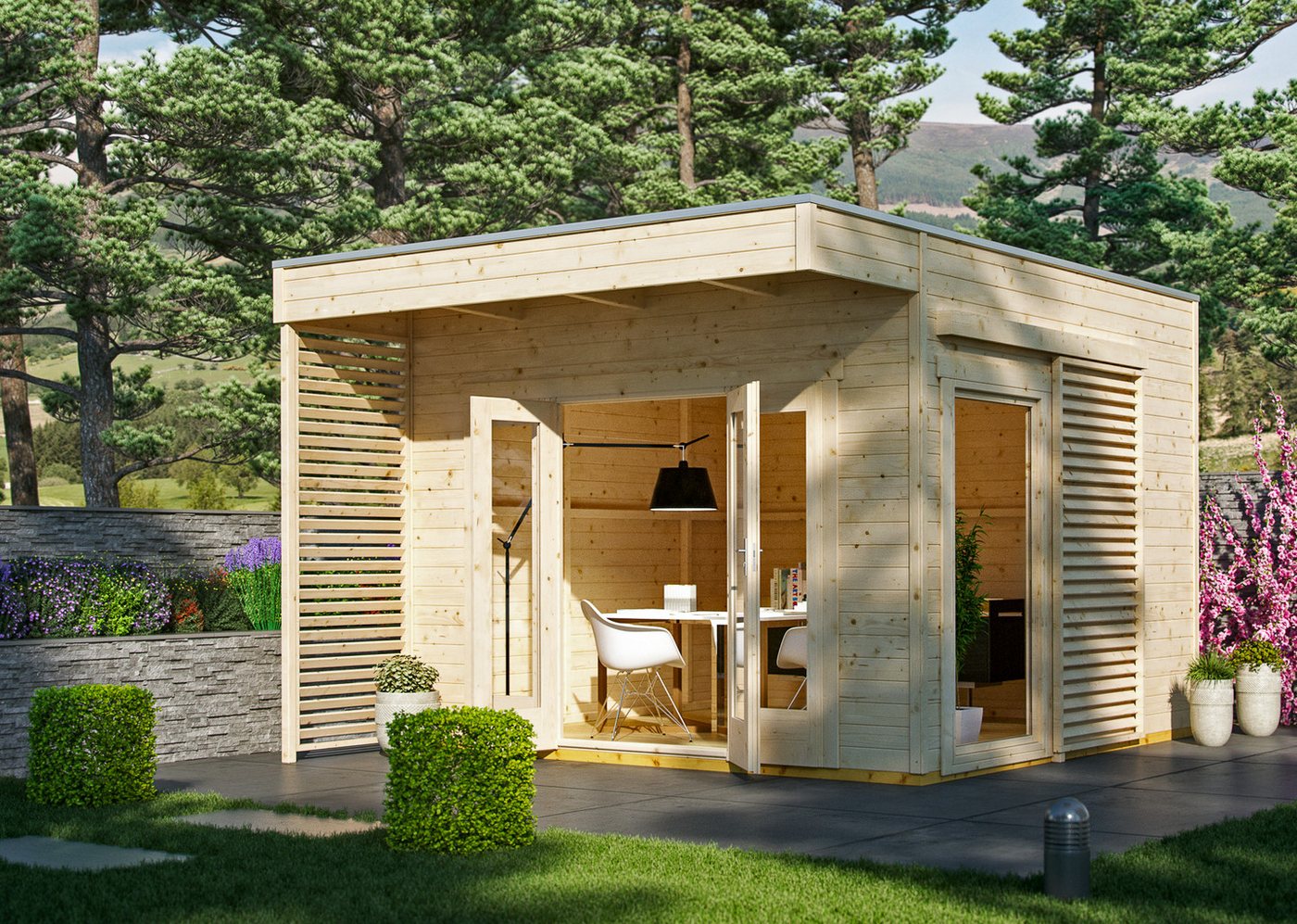 Thumbnail - Skanholz Gartenhaus Tokio 2, BxT: 340x440 cm, einschalig