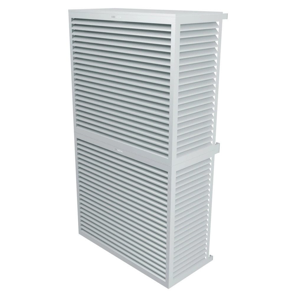 DECO Clim Wärmepumpen-Verkleidung DECOCLIM Klimaanlagen Wärmepumpen Abdeckung Schutzverkleidung Hellgrau