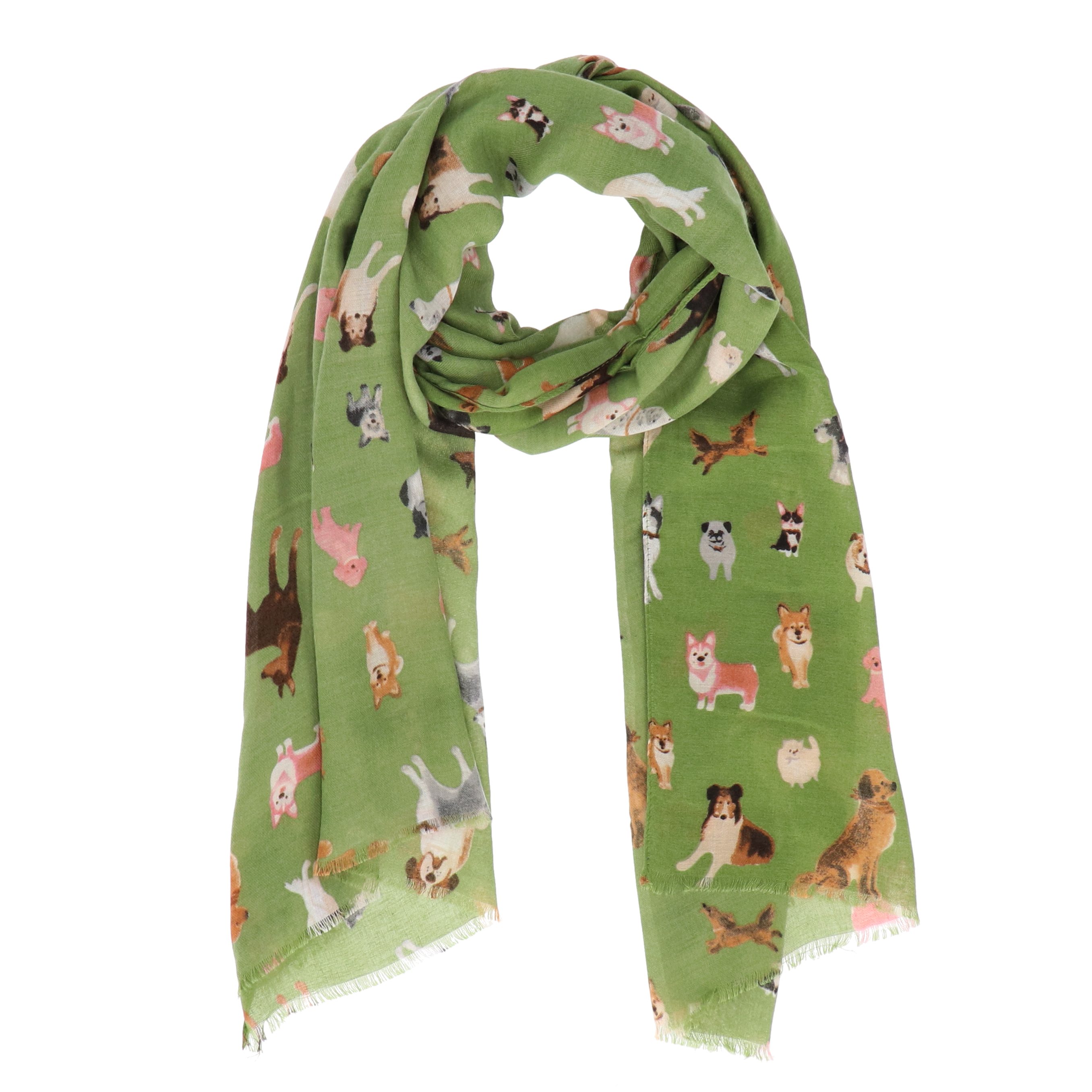 halsüberkopf Accessoires Modeschal Dogs, weicher Viskose-/Baumwoll-Mix günstig online kaufen