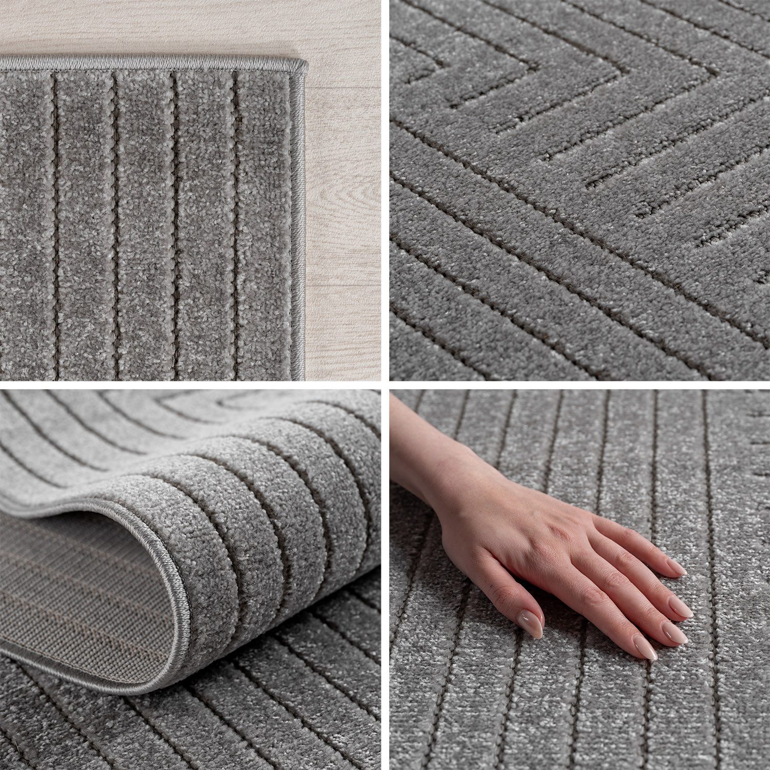 Teppium Teppich Skandinavischer 3D-Teppich, Rechteckig, Höhe: 5 mm, Indoor günstig online kaufen