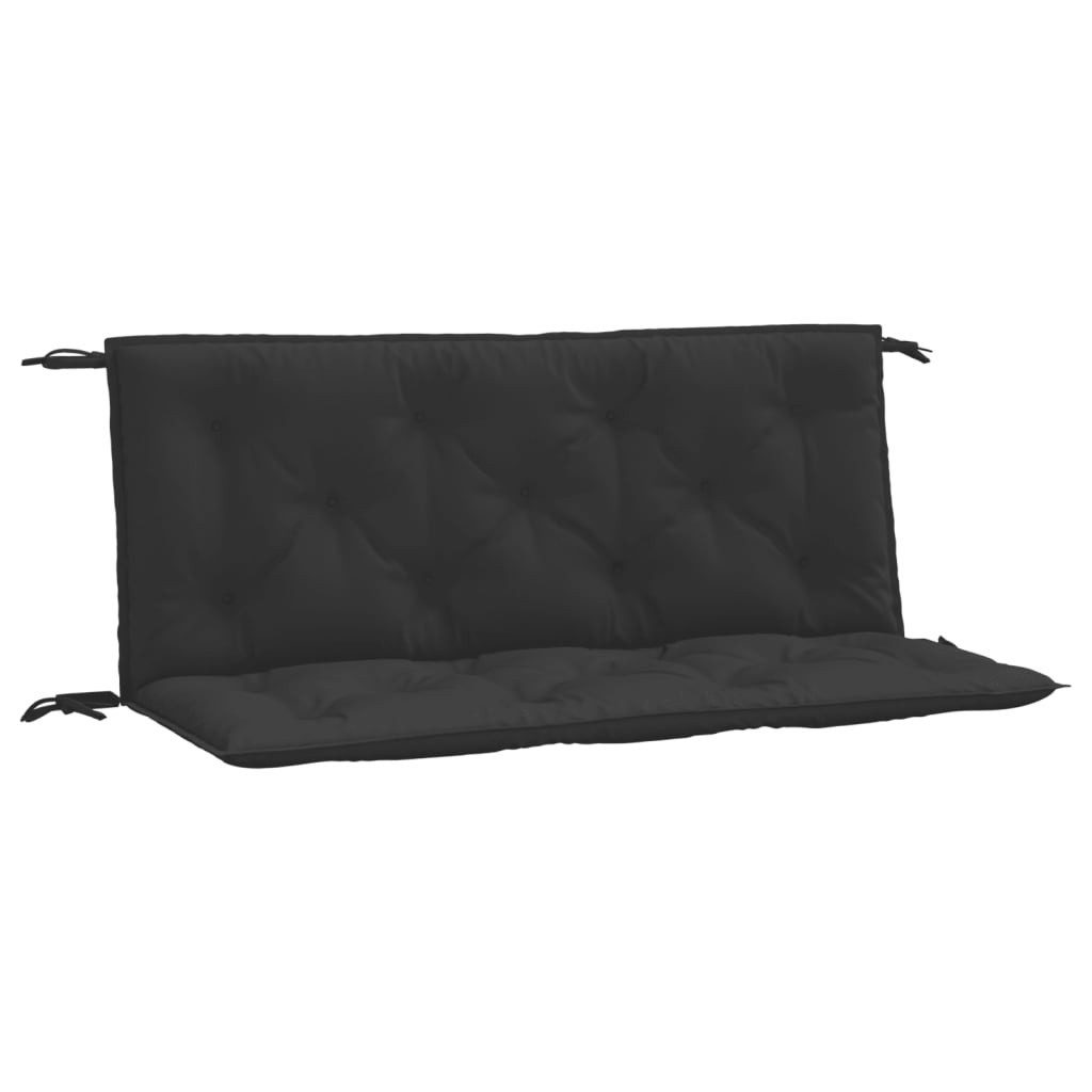 vidaXL Sitzauflage Gartenbank-Auflagen 2 Stk. Schwarz günstig online kaufen