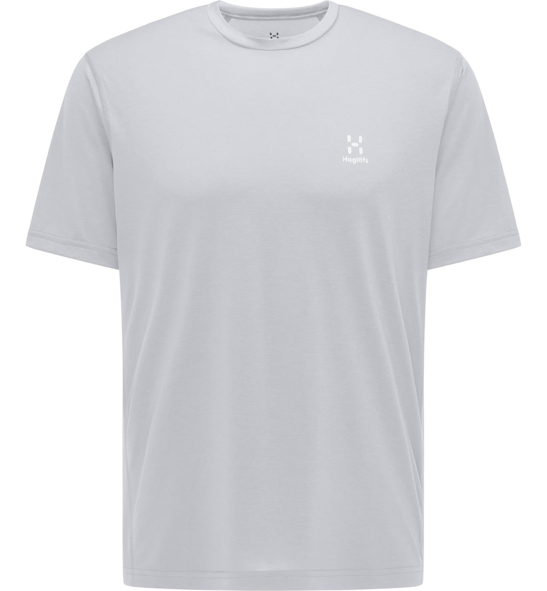Haglöfs T-Shirt Haglöfs Ridge Herren Tee Concrete Kurzarm-Shirt M Solid