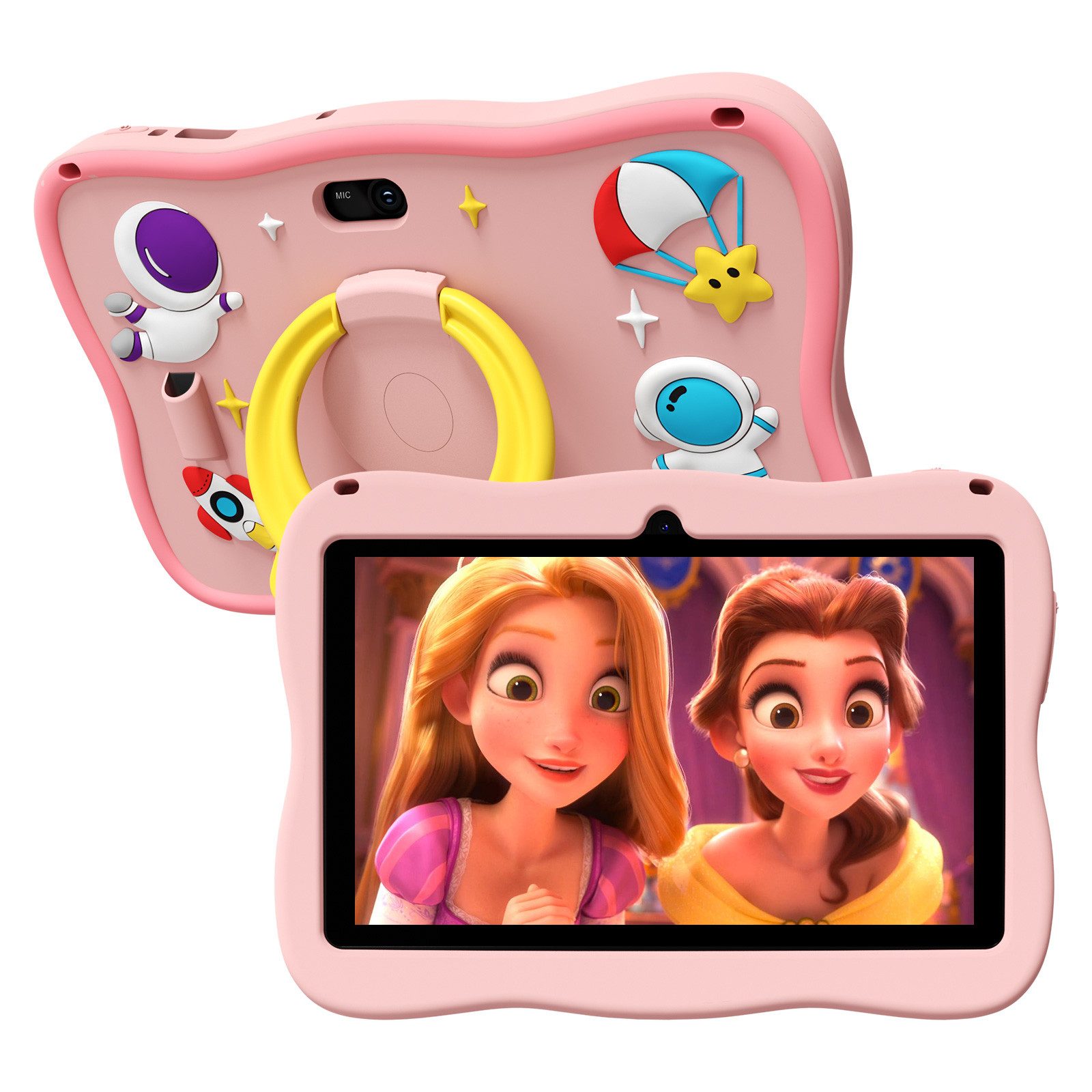 VASOUN 7 Zoll mit Robuster Hülle, WiFi Bluetooth IPS HD Kinder Android Tablet Tablet (32 GB, WiFi, Dual-Kamera, Kindersicherung, Augenschonendes IPS)
