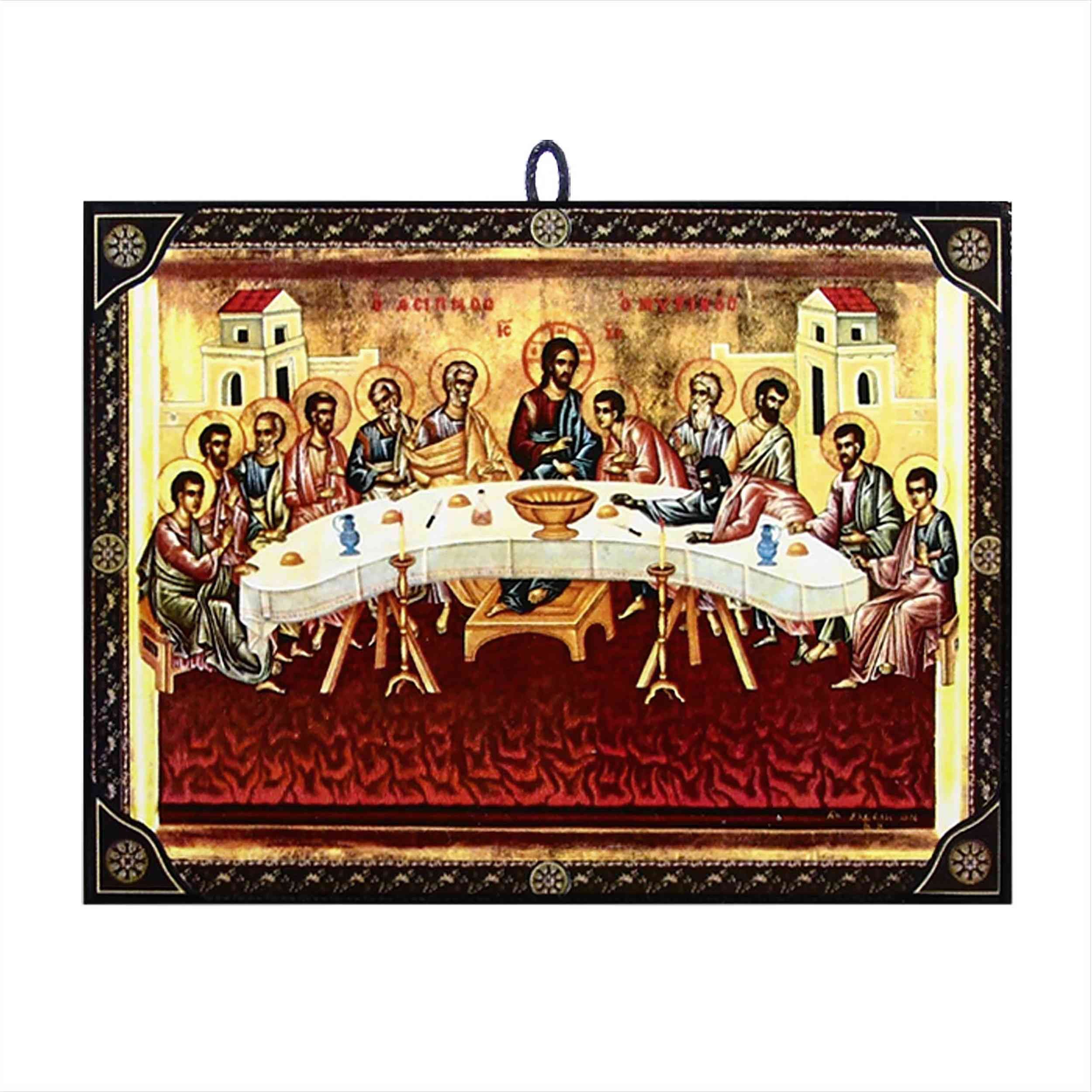 NKlaus Bild Ikone Das Letzte Abendmahl orthodox Zertifizierte Reproduktion günstig online kaufen