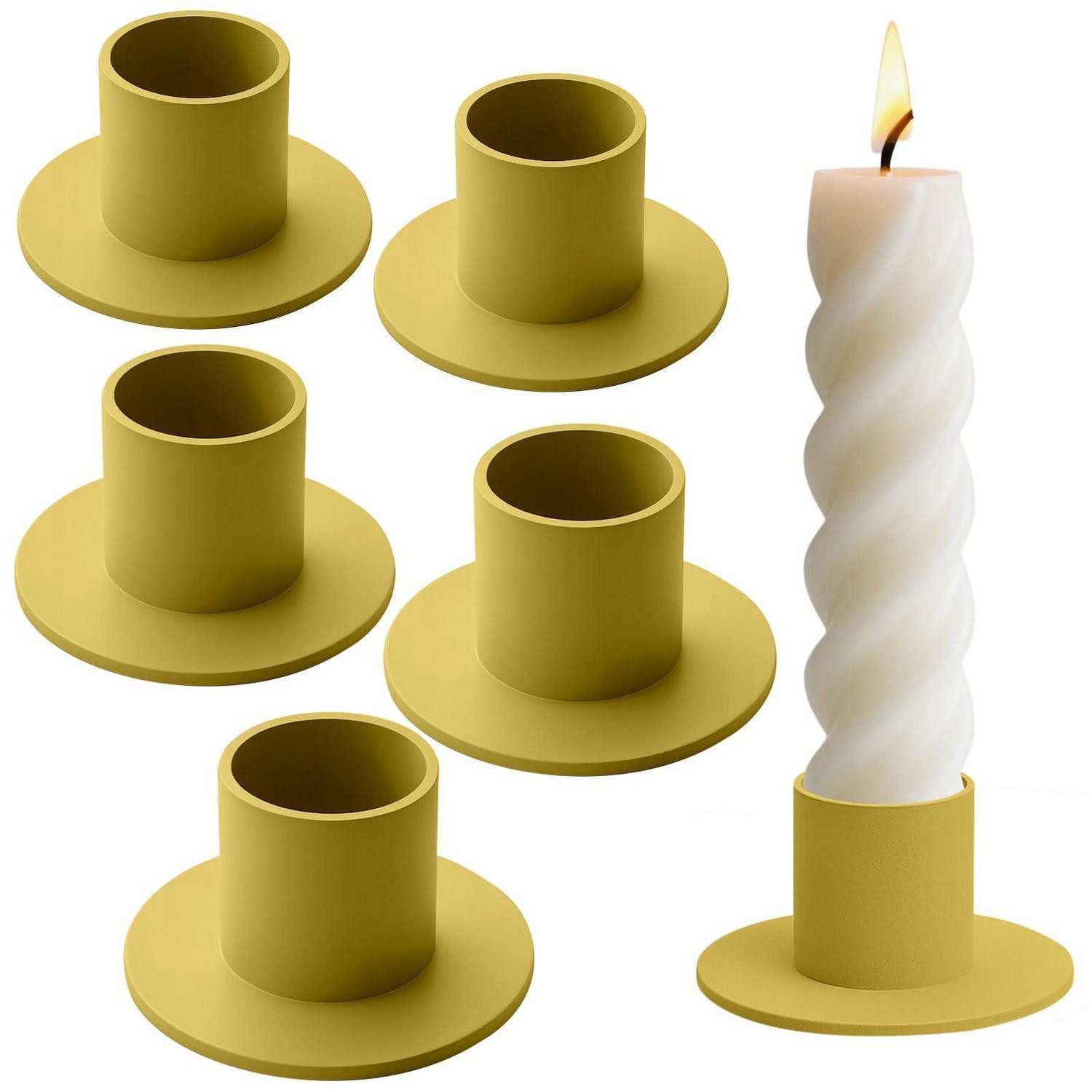 LuxusKollektion Kerzenständer Kerzenständer Gold 6er Set