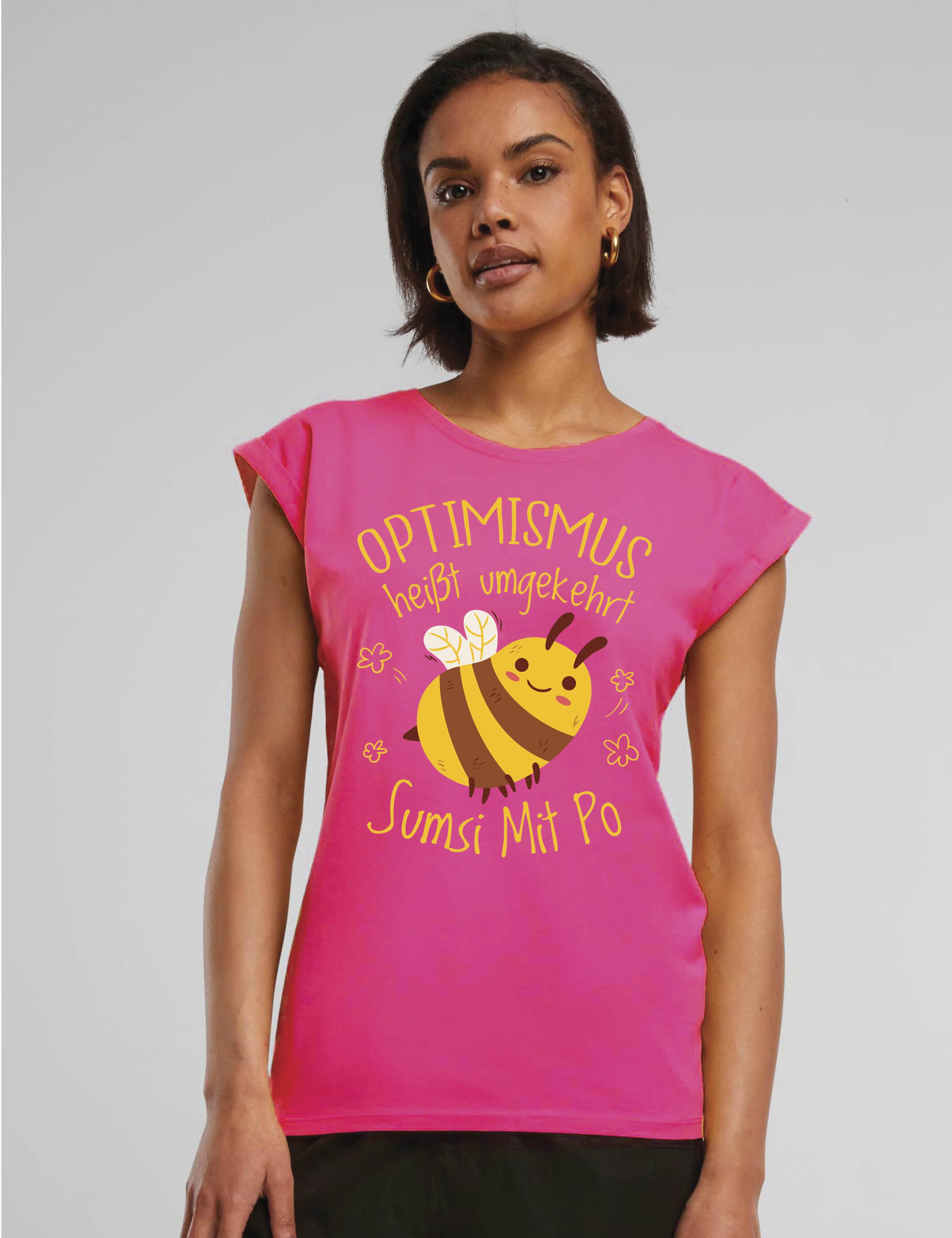 Youth Designz Print-Shirt "Optimismus Sumsi Mit Po" Damen T-Shirt mit lusti günstig online kaufen