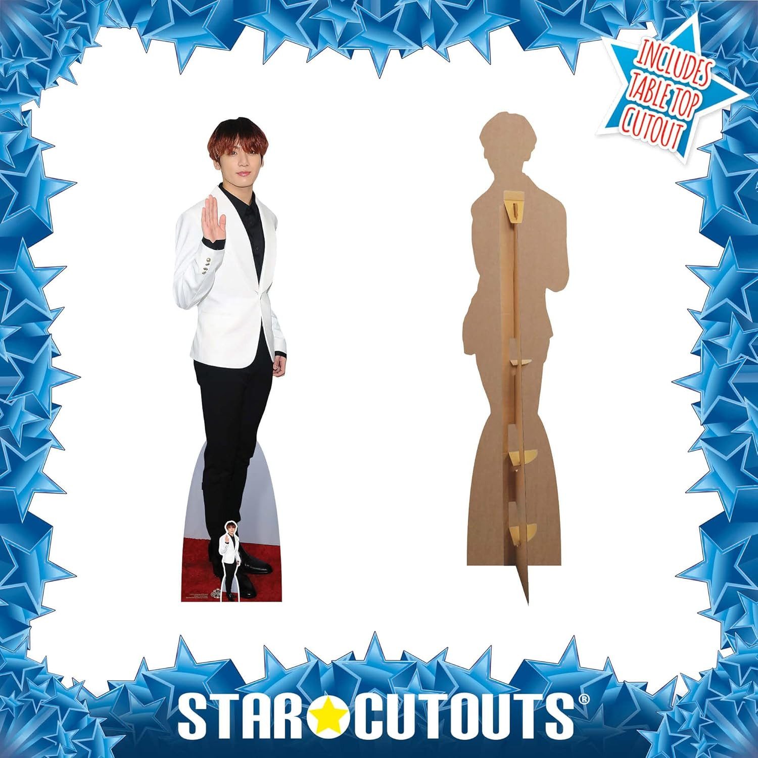 Dekofigur Bangtan Boys BTS Pappaufsteller Jungkook White Jeon Jung-kook günstig online kaufen