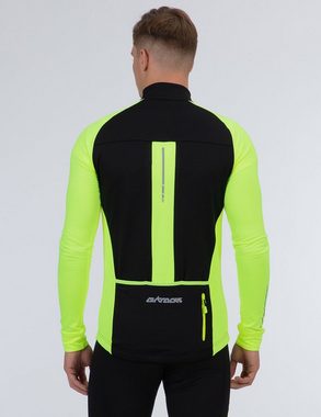 Airtracks Radtrikot Herren Thermo Fahrradtrikot Langarm Pro Team Radtrikot mit Winter Fleece für Herbst-Winter » S M L XL XXL XXXL «