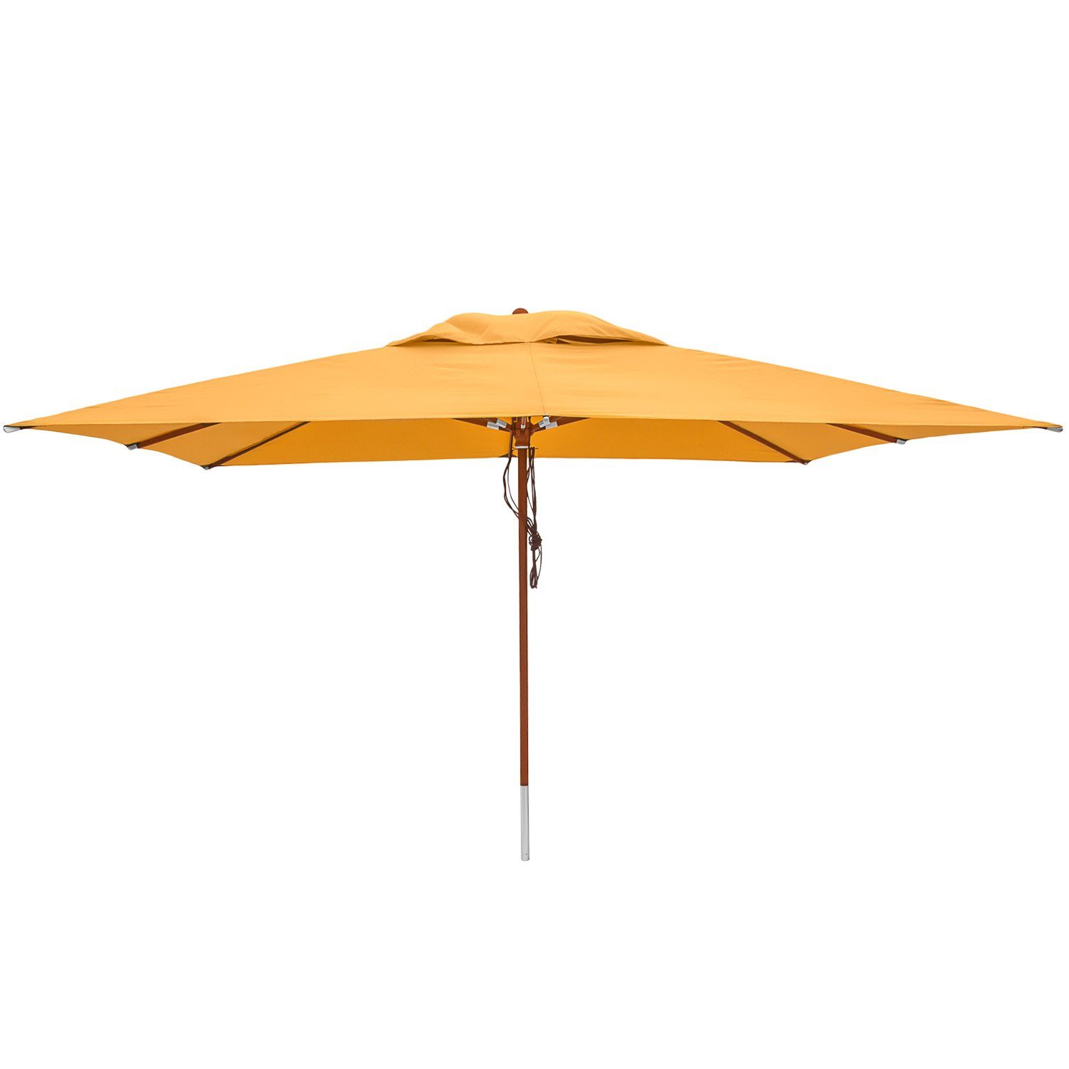 anndora-sonnenschirm Sonnenschirm 3x4 Meter Marktschirm rechteckig, LxB: 400,00x300,00 cm, wasserabweisende Oberflächenbeschichtung