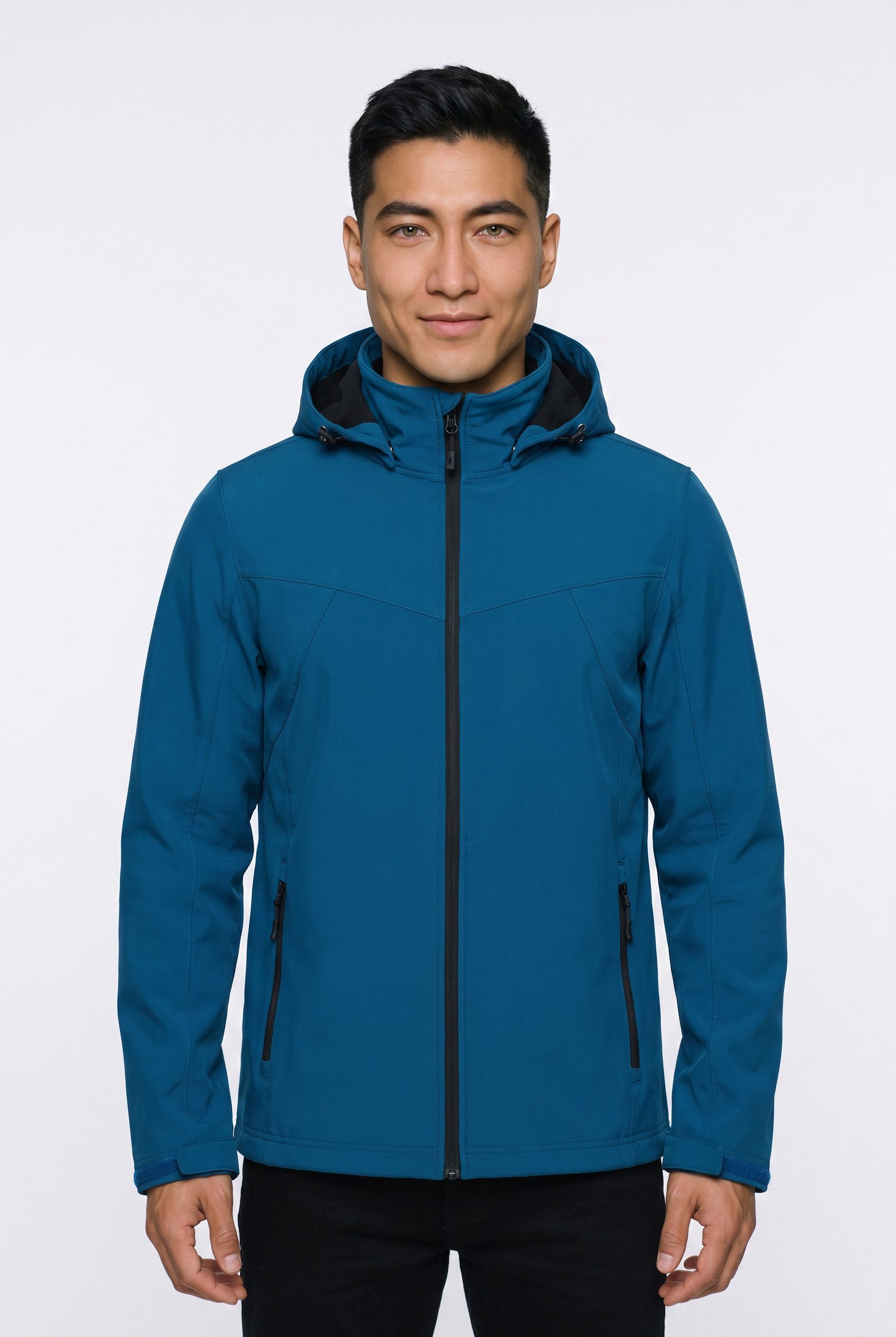 Icepeak Softshelljacke ICEPEAK BRIMFIELD mit abnehmbarer Kapuze, winddicht, wasserabweisend, atmungsaktiv