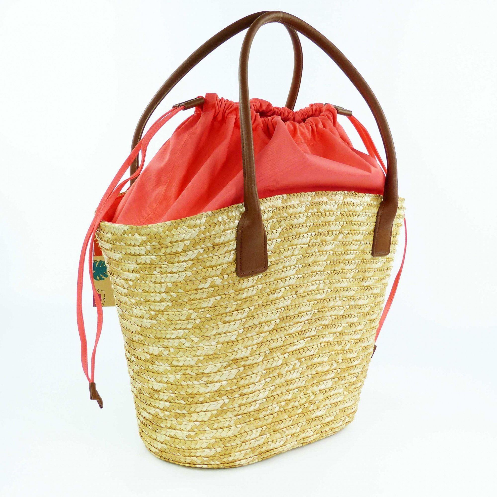 Schultertasche Mandarina Bag Seashell Duck Straw Coral