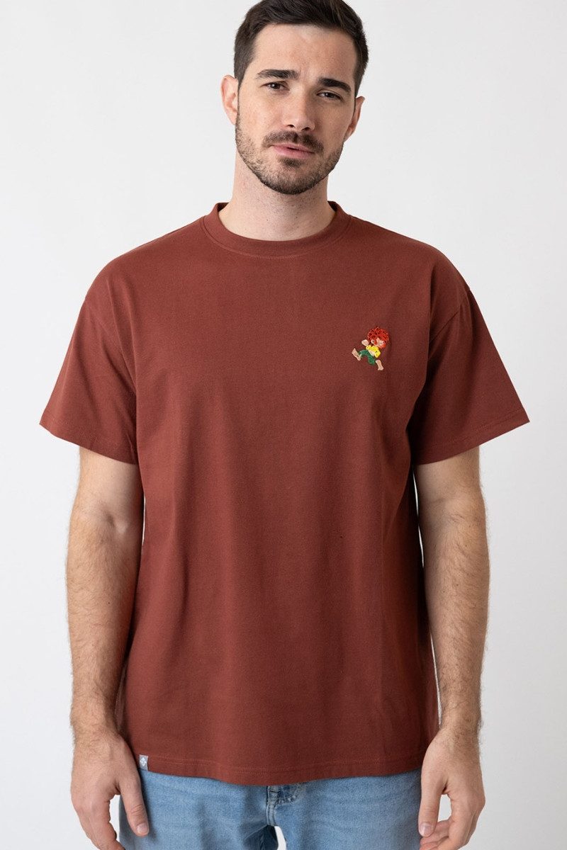 Bavarian Caps Trachtenshirt Shirt Unisex - GRANTIG BY NATURE - dunkelrot
