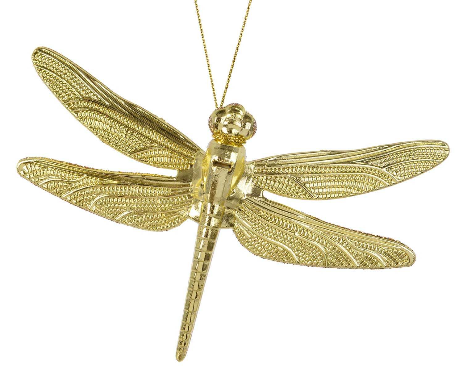 Kaemingk Christbaumschmuck, Anhänger Libelle Kunststoff 10cm, 1 Stück