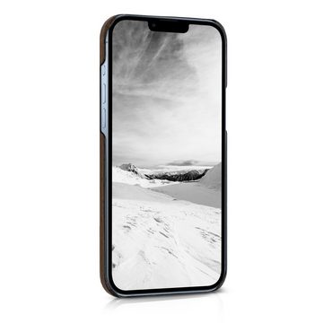 kalibri Handyhülle Hülle für Apple iPhone 13 Pro Max, Handy Holz Schutzhülle - Slim Cover Case