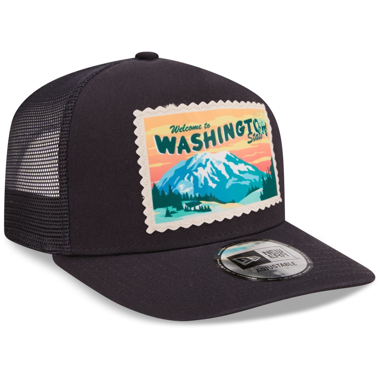 New Era Trucker Cap AFrame Trucker POSTCARD Washington