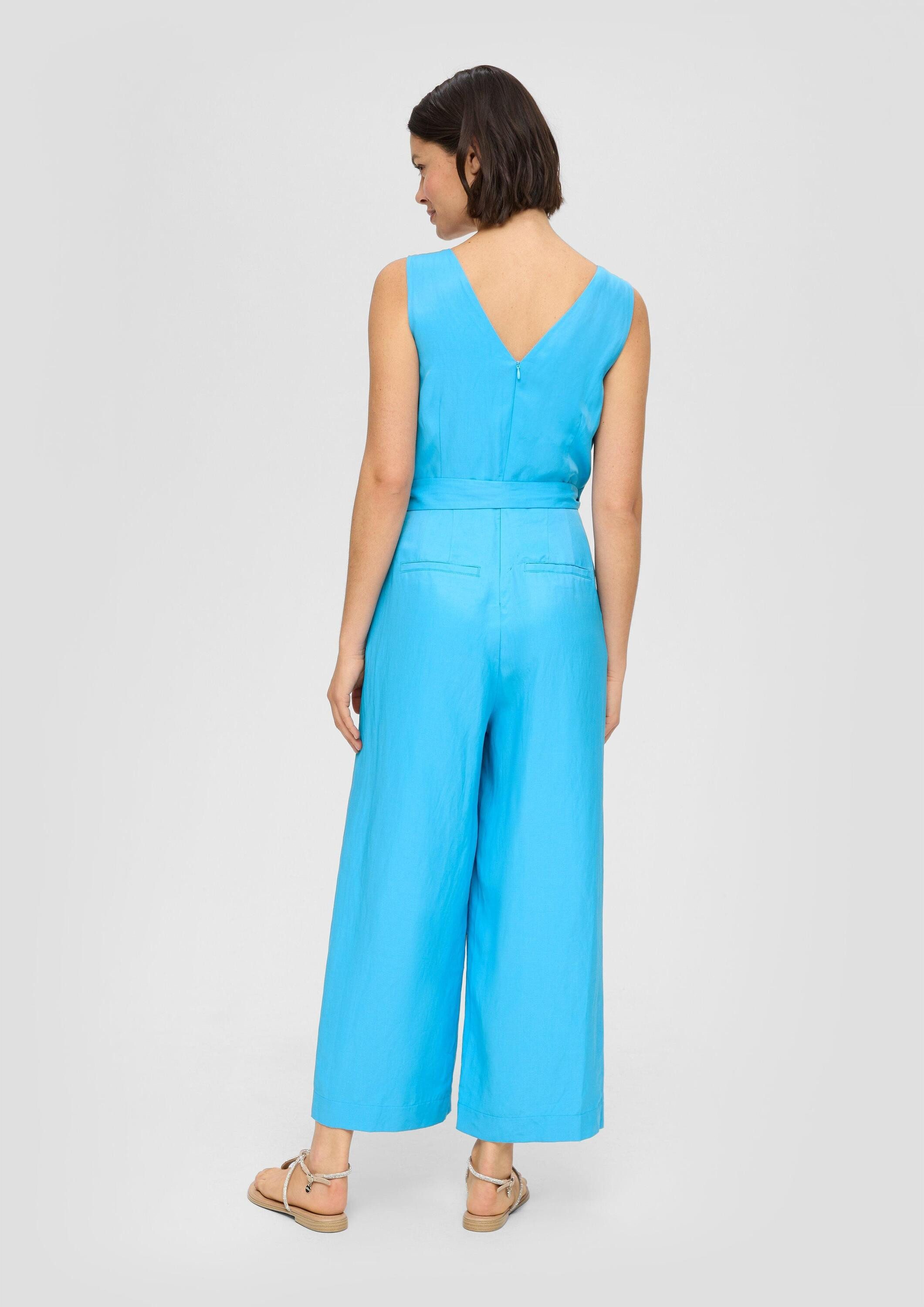 s.Oliver Jumpsuit Overall Overall aus Viskosemix in Wickel-Optik
