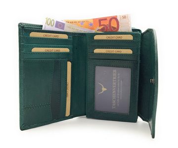 JOCKEY CLUB Geldbörse echt Leder Damen Portemonnaie mit RFID Schutz, Sauvage Leder, 15 Kartenfächer, Doppelmünzfach, petrol