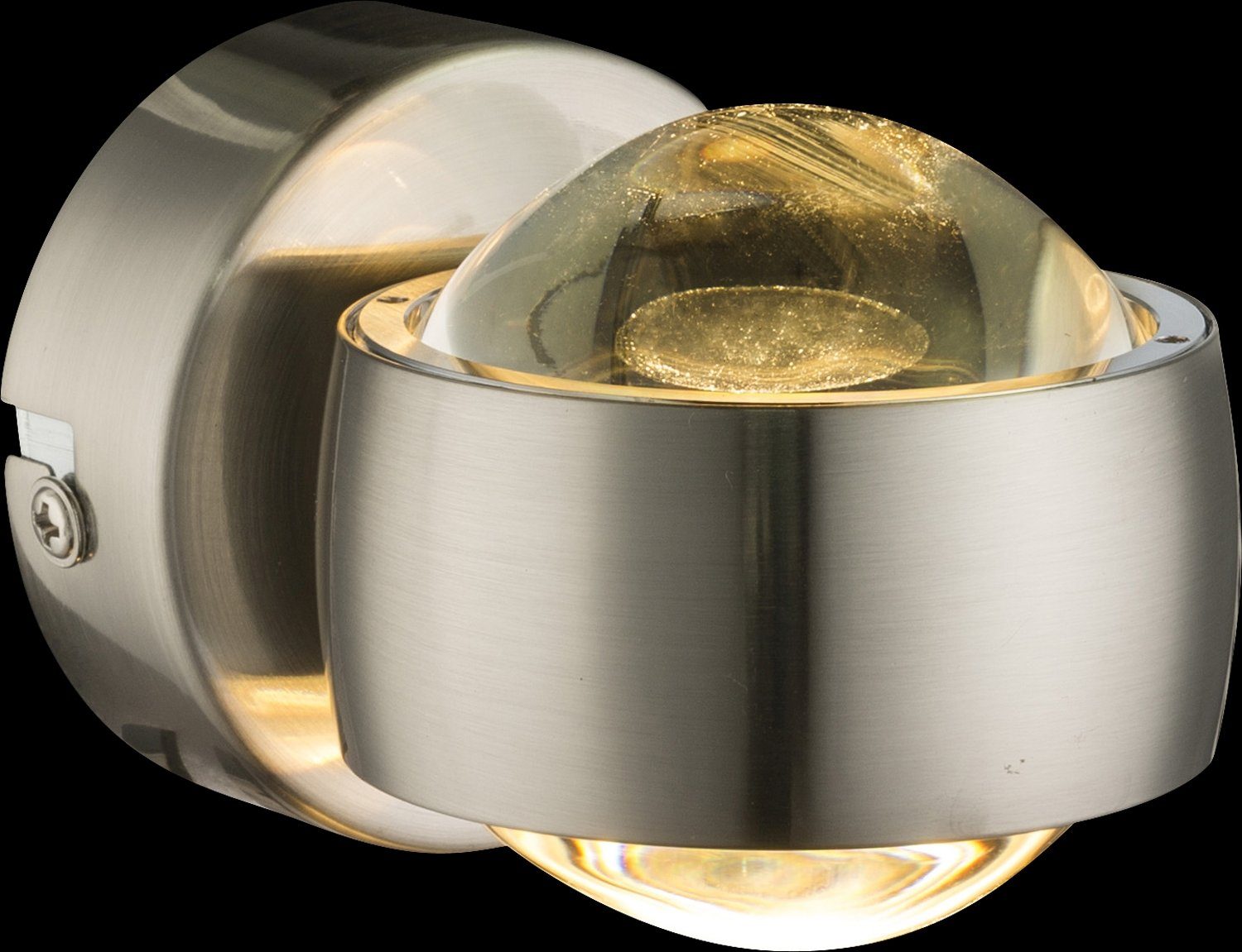 78290 LED-Wandleuchte Metall GLOBO Glas Globo Wandlampe Wandleuchte Wohnzimmerleuchte