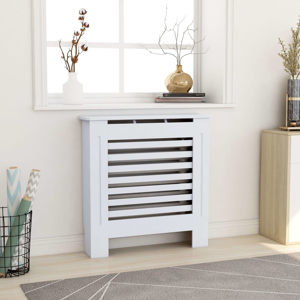 vidaXL Heizungsverkleidung 78 x 19 x 815 cm Heizungsverkleidung Heizungsabdeckung MDF Heizkörperv