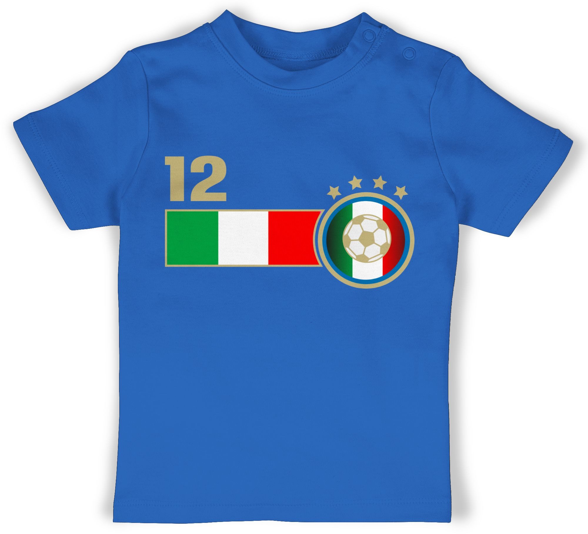 Shirtracer T-Shirt 12. Mann Italien Mannschaft 2026 Fussball WM Fanartikel Baby