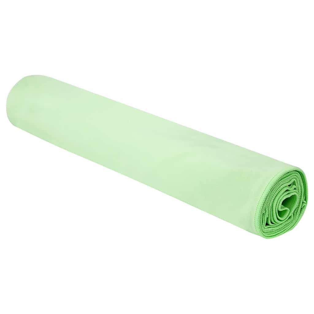vidaXL Handtuch Sporthandtücher 2 stk. Grün 200 x 100 cm, Polyester und Polyamid (2-St)