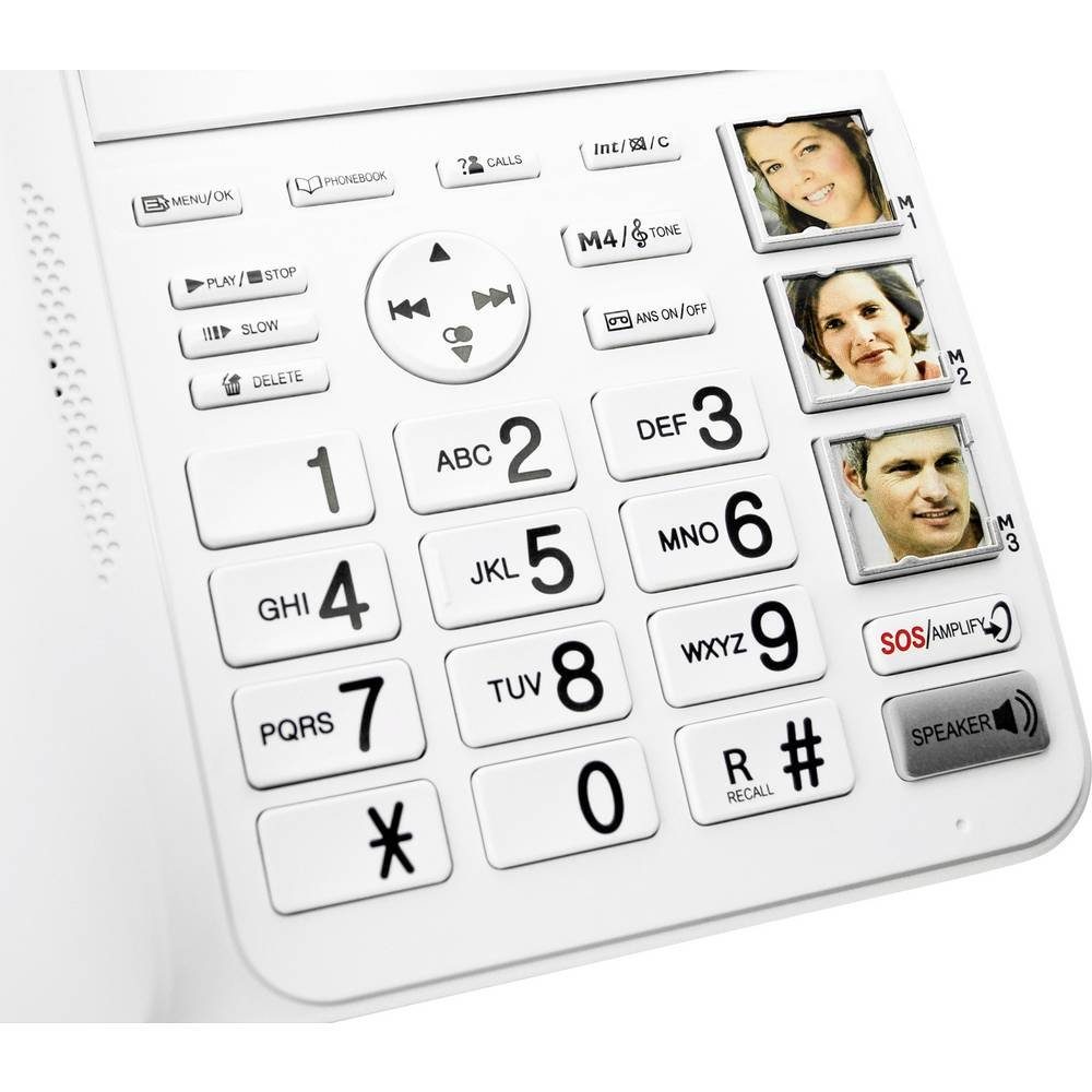 Seniorentelefon Freisprechen, Anrufsignalisierung) Geemarc (Anrufbeantworter, Optische Seniorentelefon
