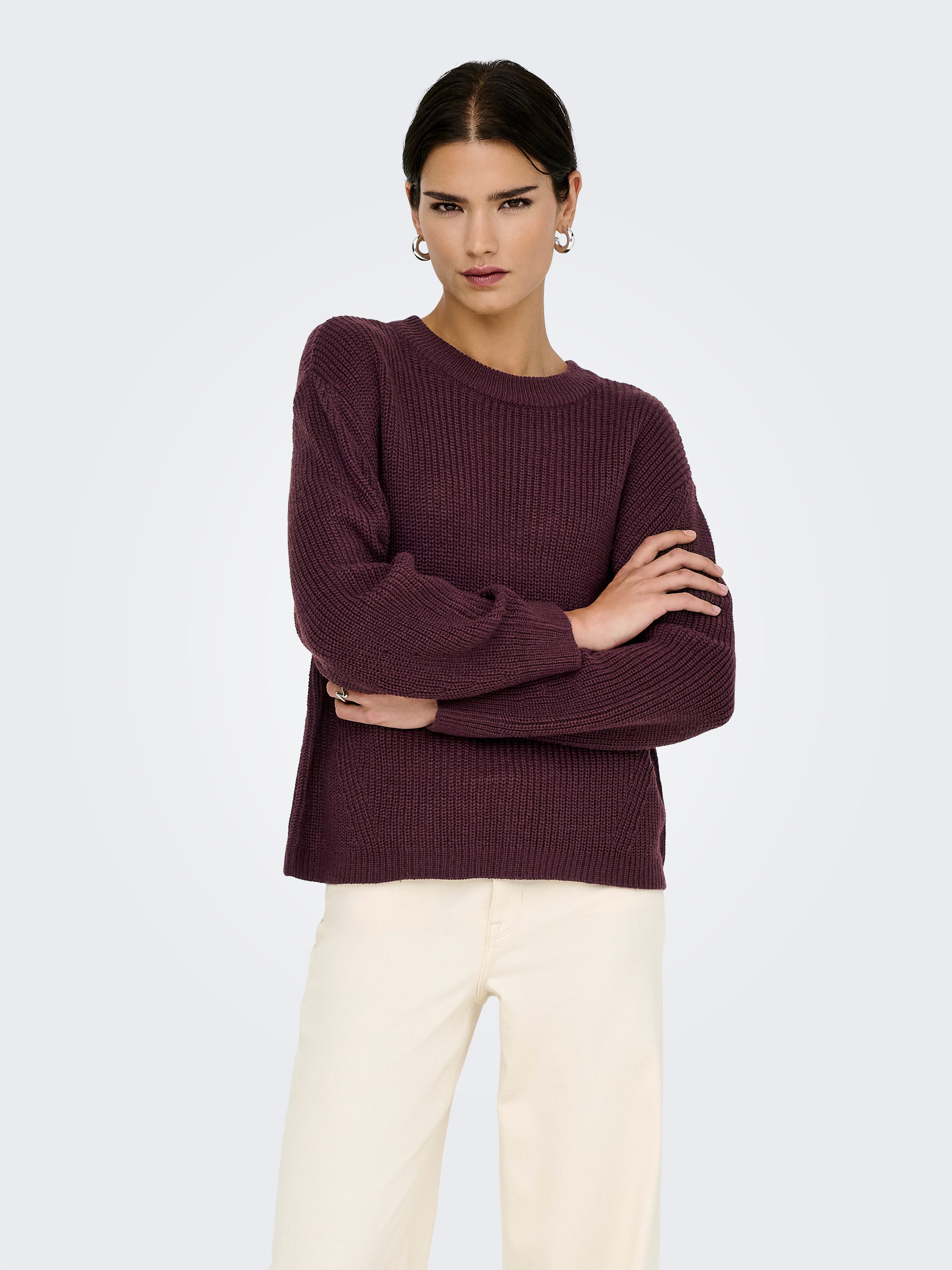 ONLY Strickpullover ONLMILOUZ LS RIB PULLOVER günstig online kaufen