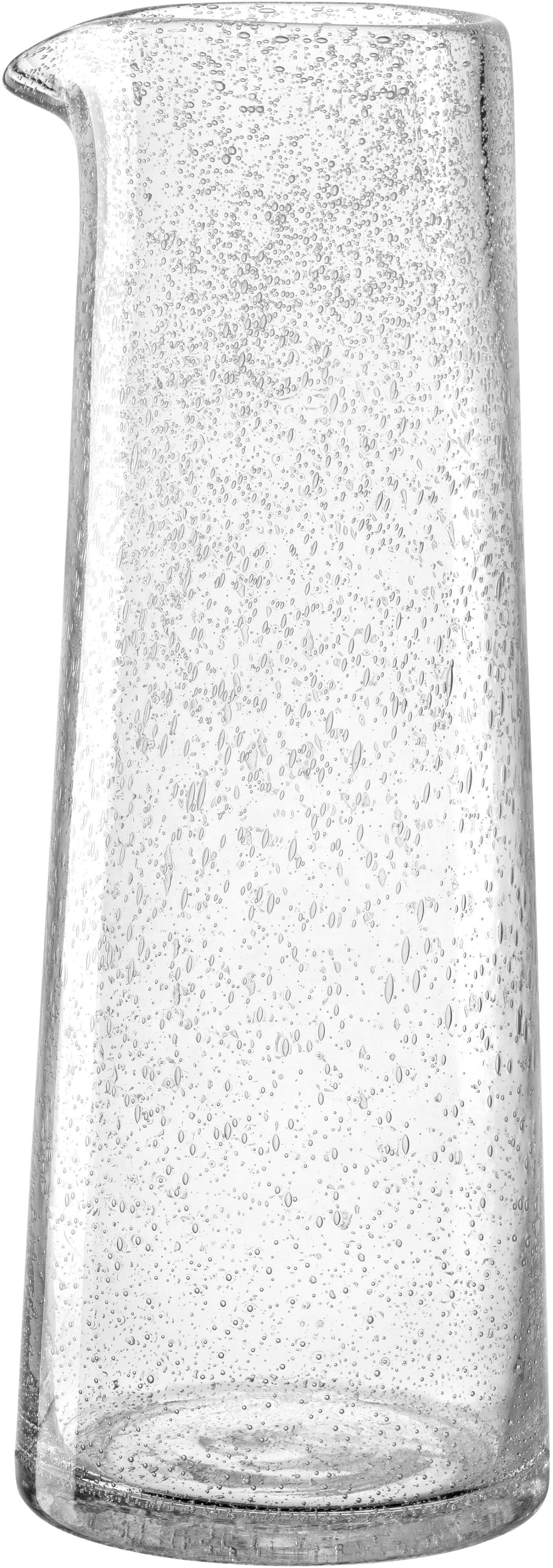 LEONARDO Wasserkrug BURANO, Krug, 900 ml, (1-tlg), aus Schaumglas, in konischer Form, spülmaschinengeeignet