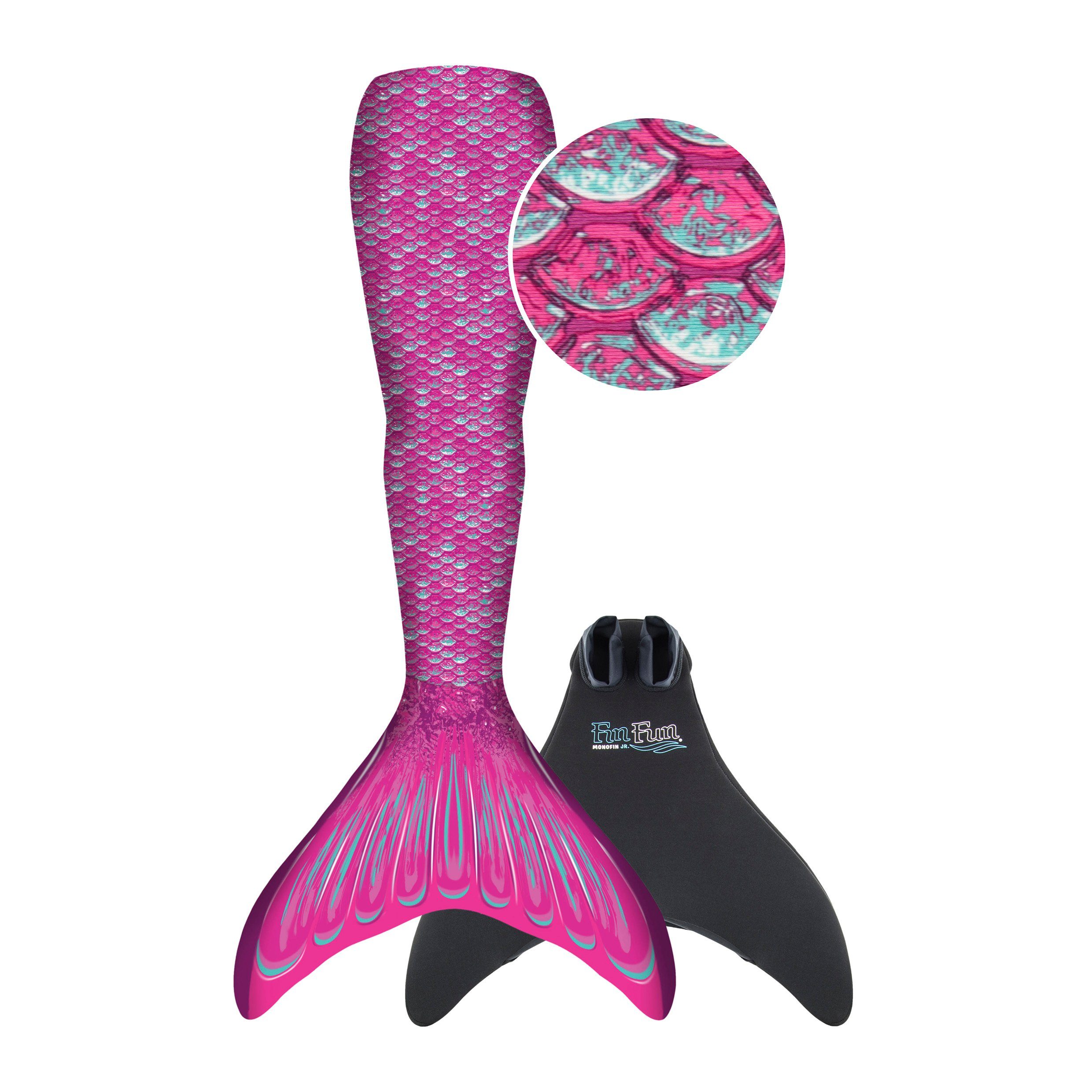 Fin Fun Mermaidens Meerjungfrauenflosse Pink Monoflosse Kinder für